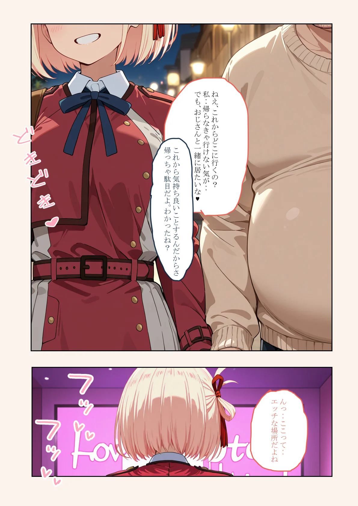 催●おじさんに喫茶リコリ●が狙われました。 処女・中出し・ハーレム サンプル5ページ目（薬舐太郎）