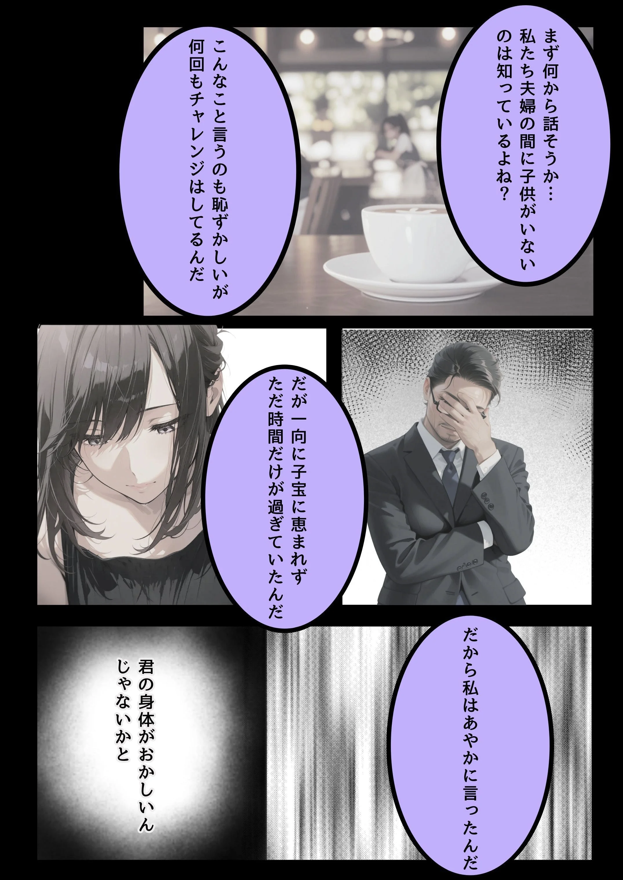 不妊治療のため親戚のおばさんと性交渉する話 熟女・人妻・主婦・巨乳 サンプル6ページ目（だれもが）