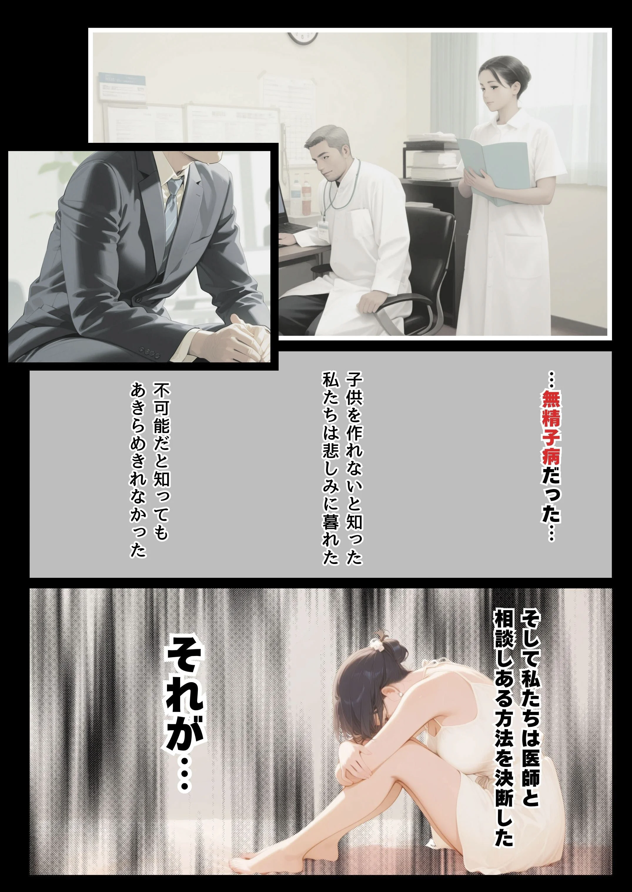 不妊治療のため親戚のおばさんと性交渉する話 熟女・人妻・主婦・巨乳 サンプル8ページ目（だれもが）
