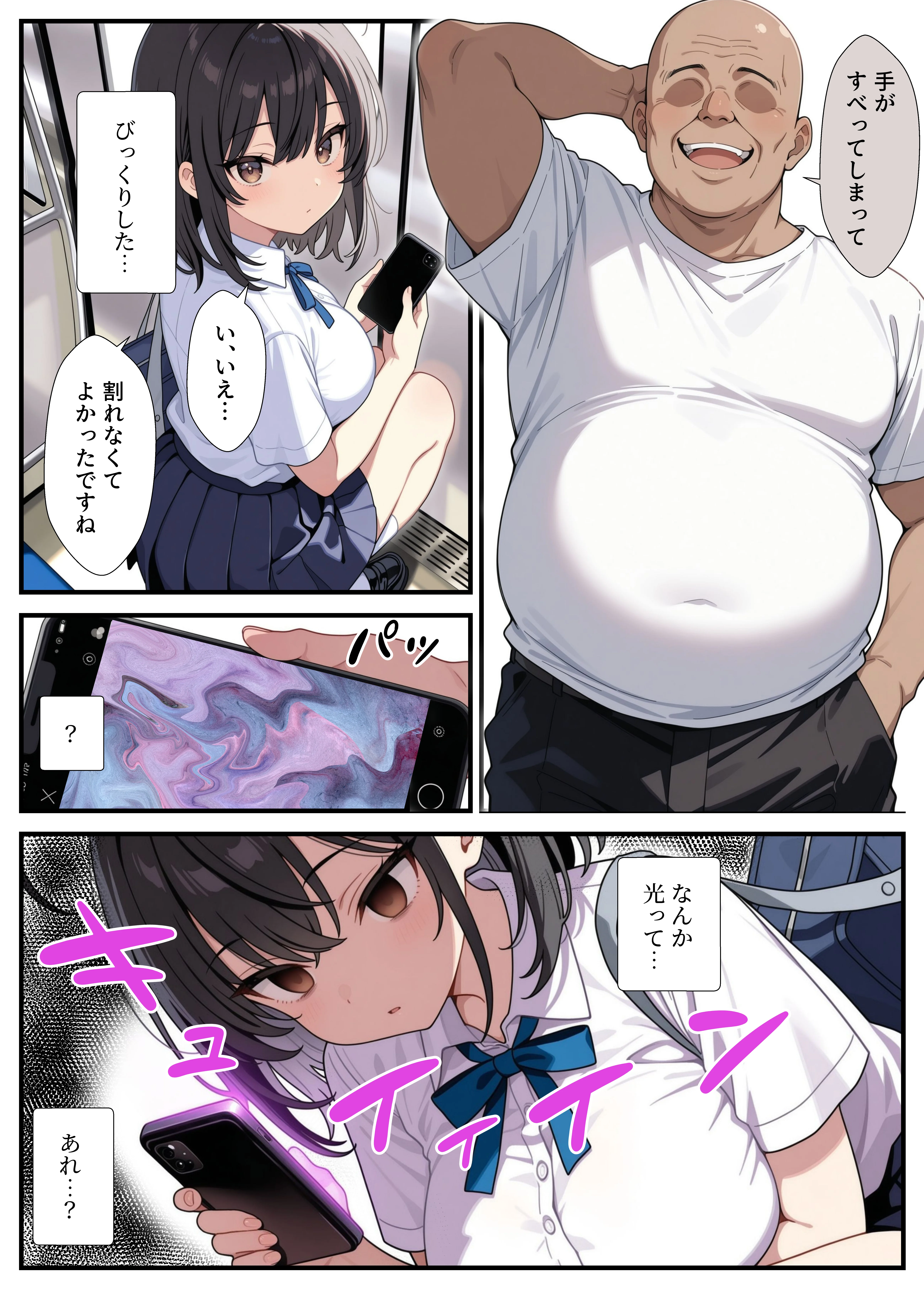 黒髪巨乳の幼馴染が──彼氏との初H直前に見知らぬ男の催●で堕とされる話 クンニ・制服・処女 サンプル10ページ目（Nick）