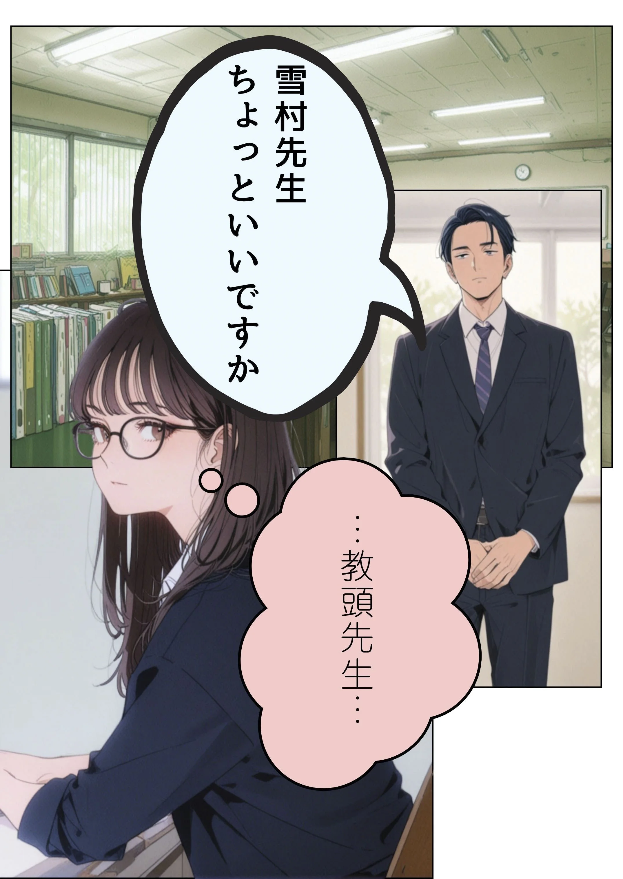 引きこもり少年と無表情な女教師 女教師・めがね・学生 サンプル4ページ目（だれもが）