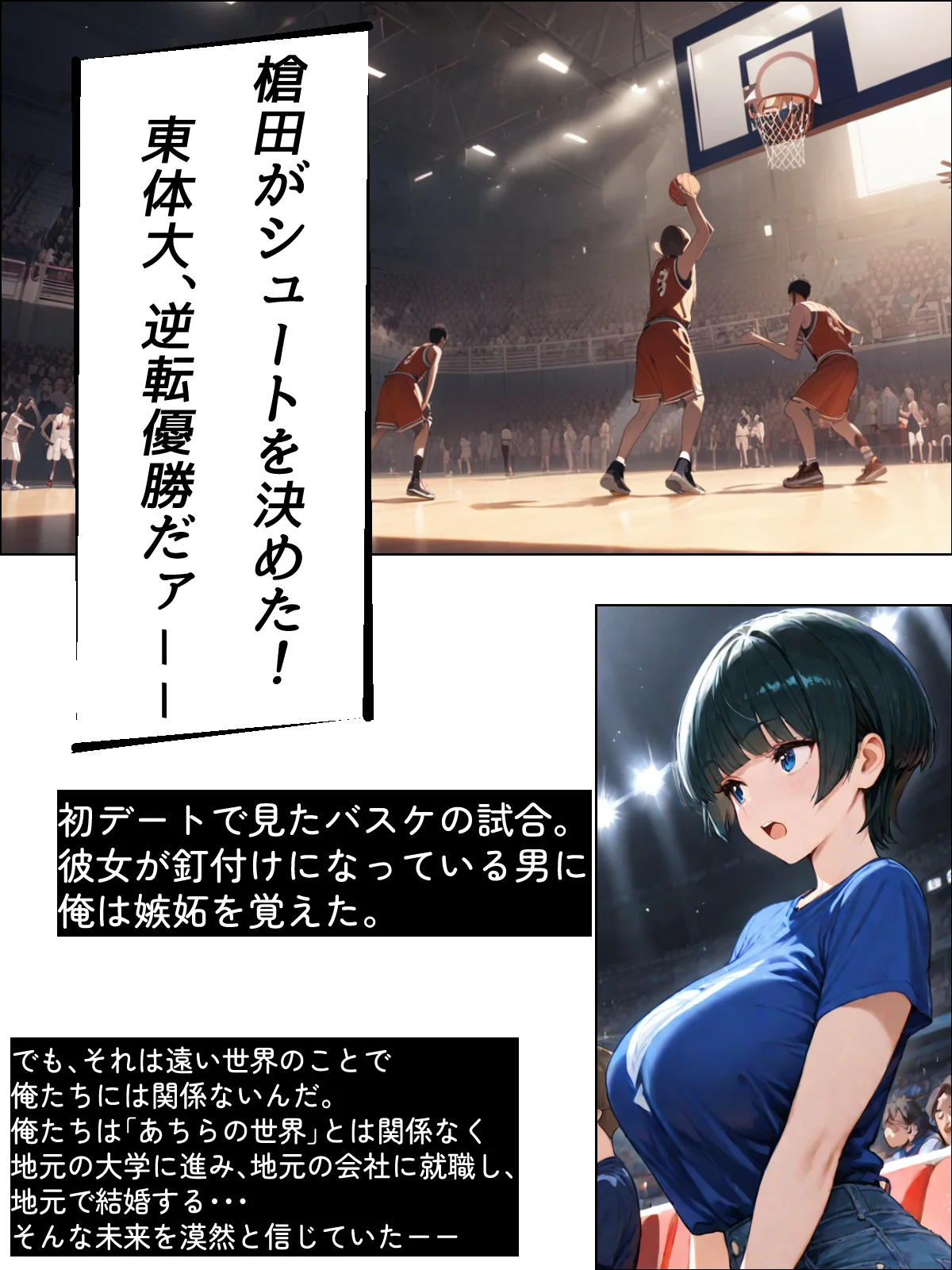 NTR漫画5作品300P総集編！パソコン部、幼馴染、新卒ちゃん、バスケ女子、リフレ嬢 幼なじみ・寝取り・寝取られ・NTR・鬱 サンプル10ページ目（迂路沢）