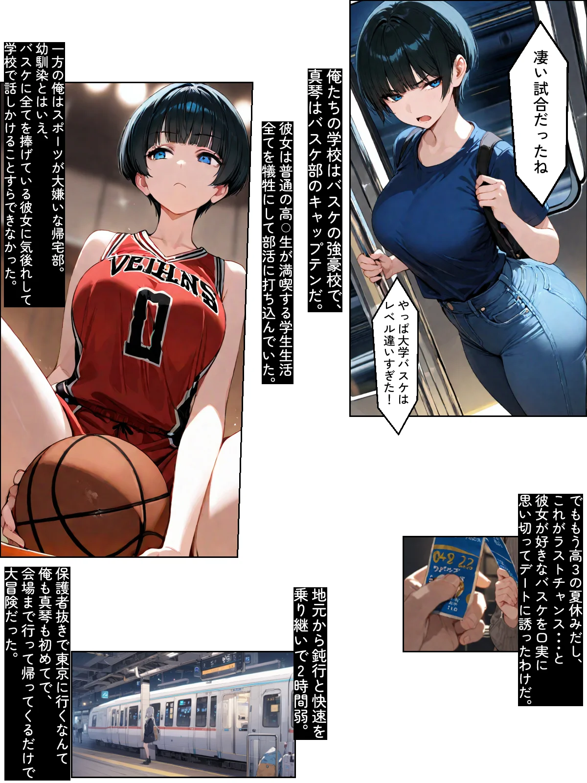 NTR漫画5作品300P総集編！パソコン部、幼馴染、新卒ちゃん、バスケ女子、リフレ嬢 幼なじみ・寝取り・寝取られ・NTR・鬱 サンプル15ページ目（迂路沢）