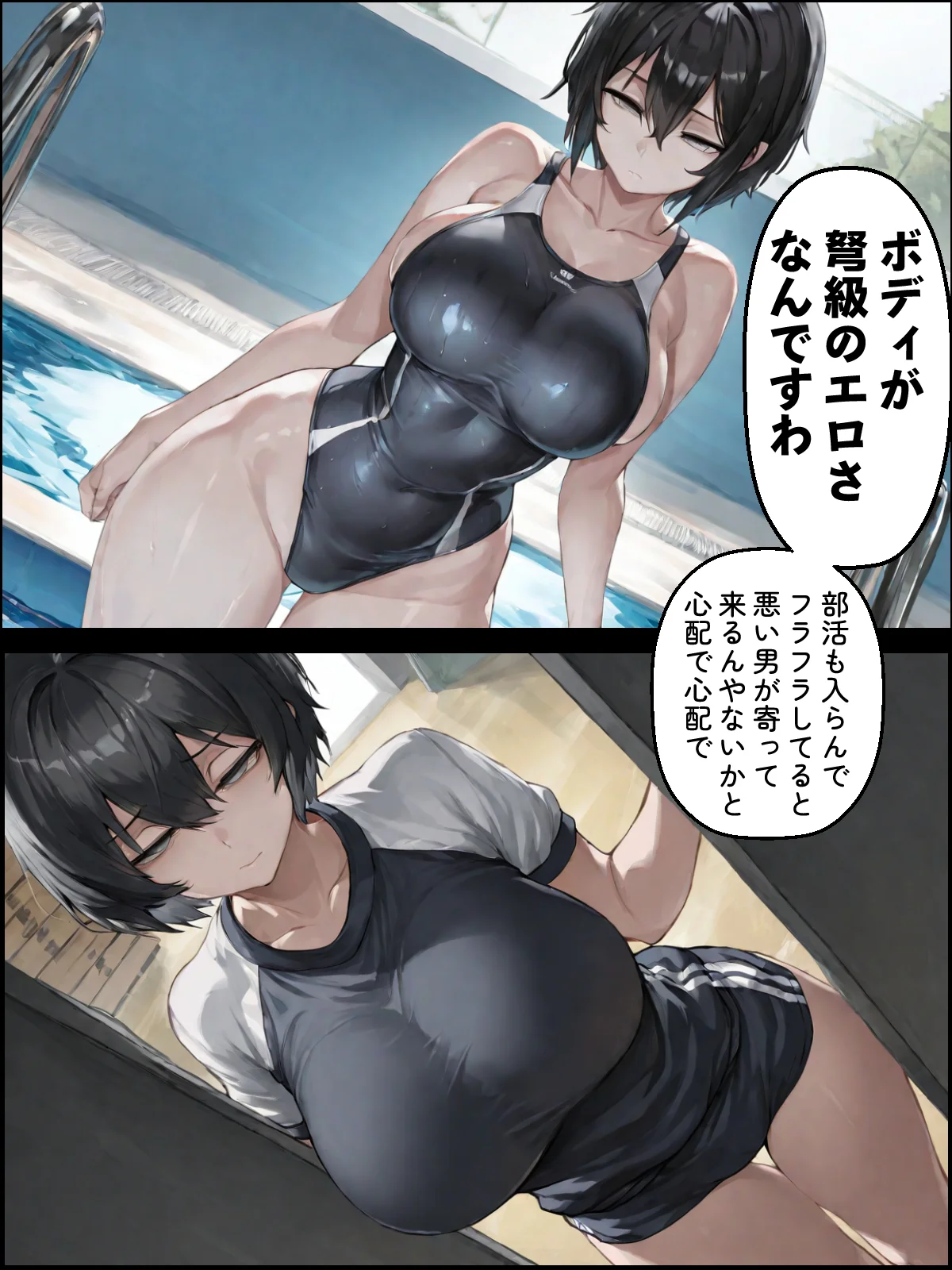 NTR漫画5作品300P総集編！パソコン部、幼馴染、新卒ちゃん、バスケ女子、リフレ嬢 幼なじみ・寝取り・寝取られ・NTR・鬱 サンプル22ページ目（迂路沢）