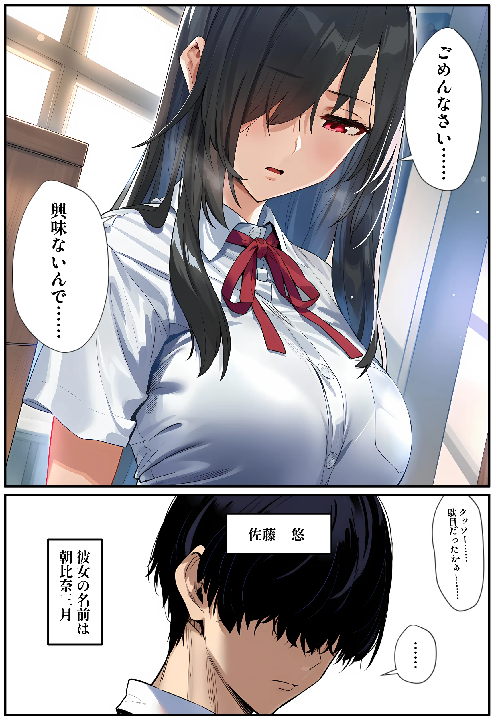 甘えていいですか？朝比奈さん！〜クラスのモテモテ女子が俺にひたすら惚れている話〜 制服・処女・巨乳 サンプル4ページ目（伊東ふぉん）