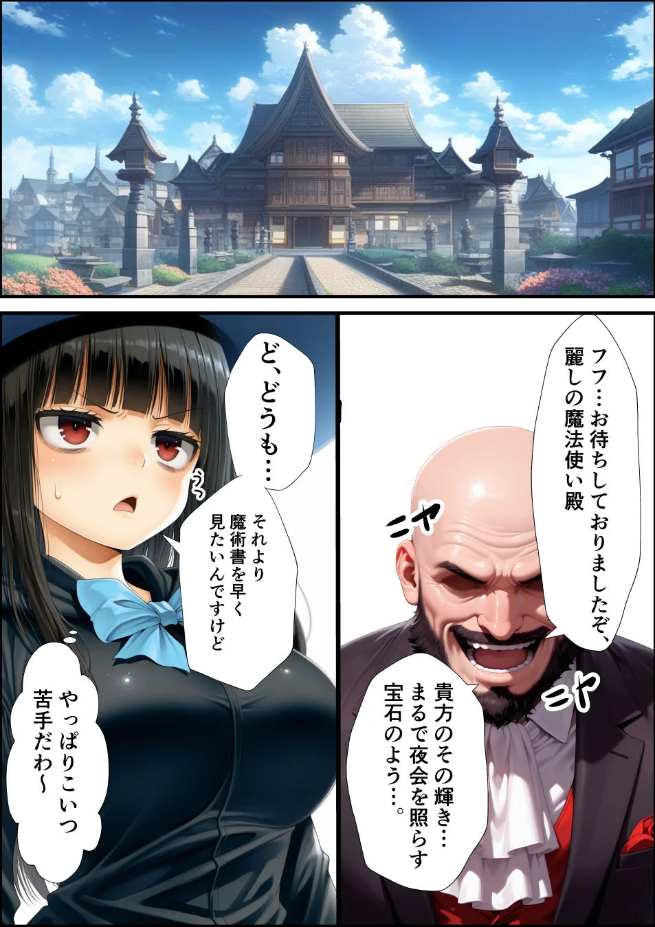 魔王を倒して2年後行方不明だった魔法使いと娼館で再開した話 ファンタジー・拘束・辱め サンプル18ページ目（あんふぃろーざ）