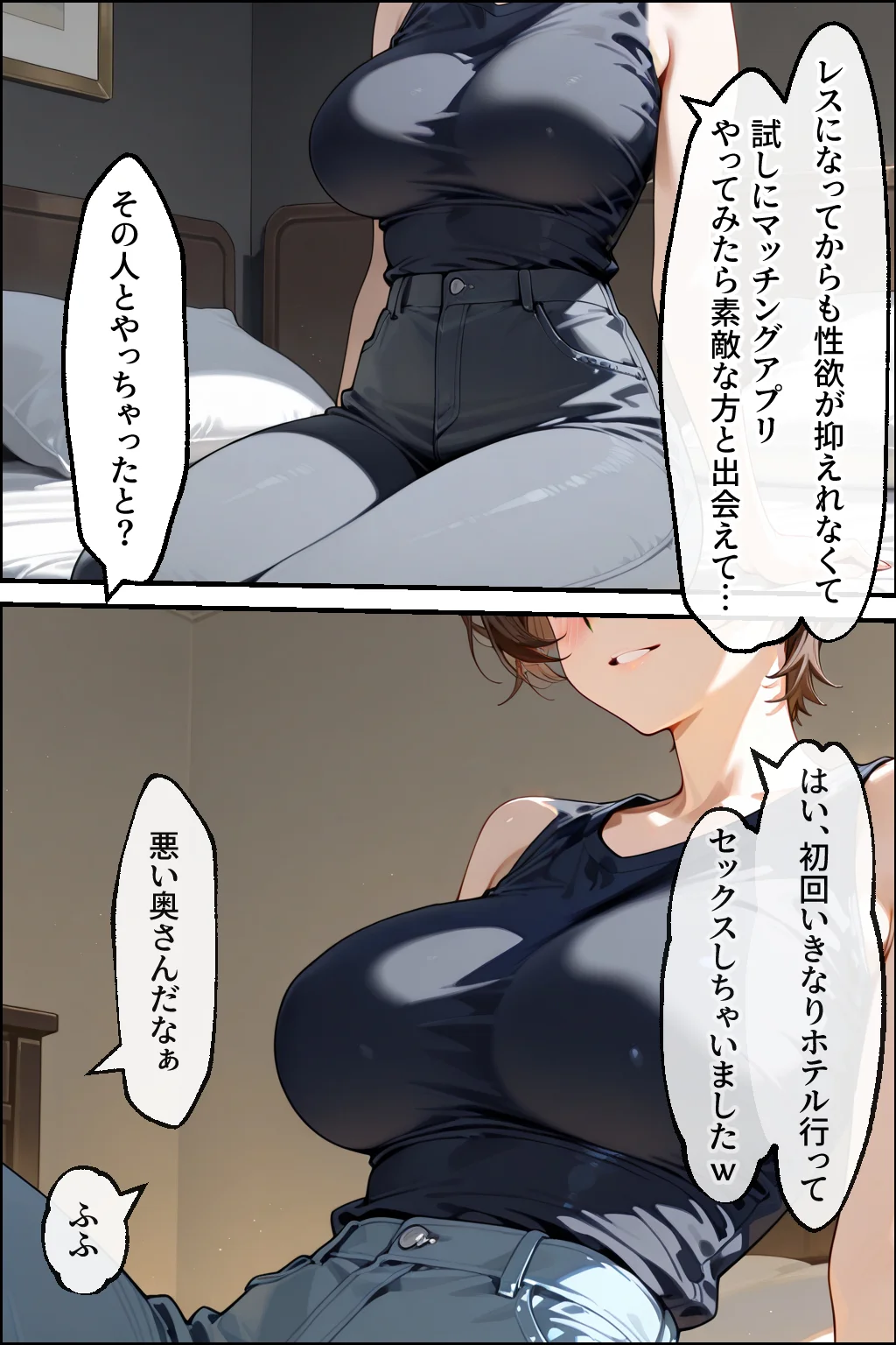 知らぬ間に同人AVに出演していた妻に、上書きセックスしてわからせた話 辱め・人妻・主婦・巨乳 サンプル12ページ目（性欲解放戦線）
