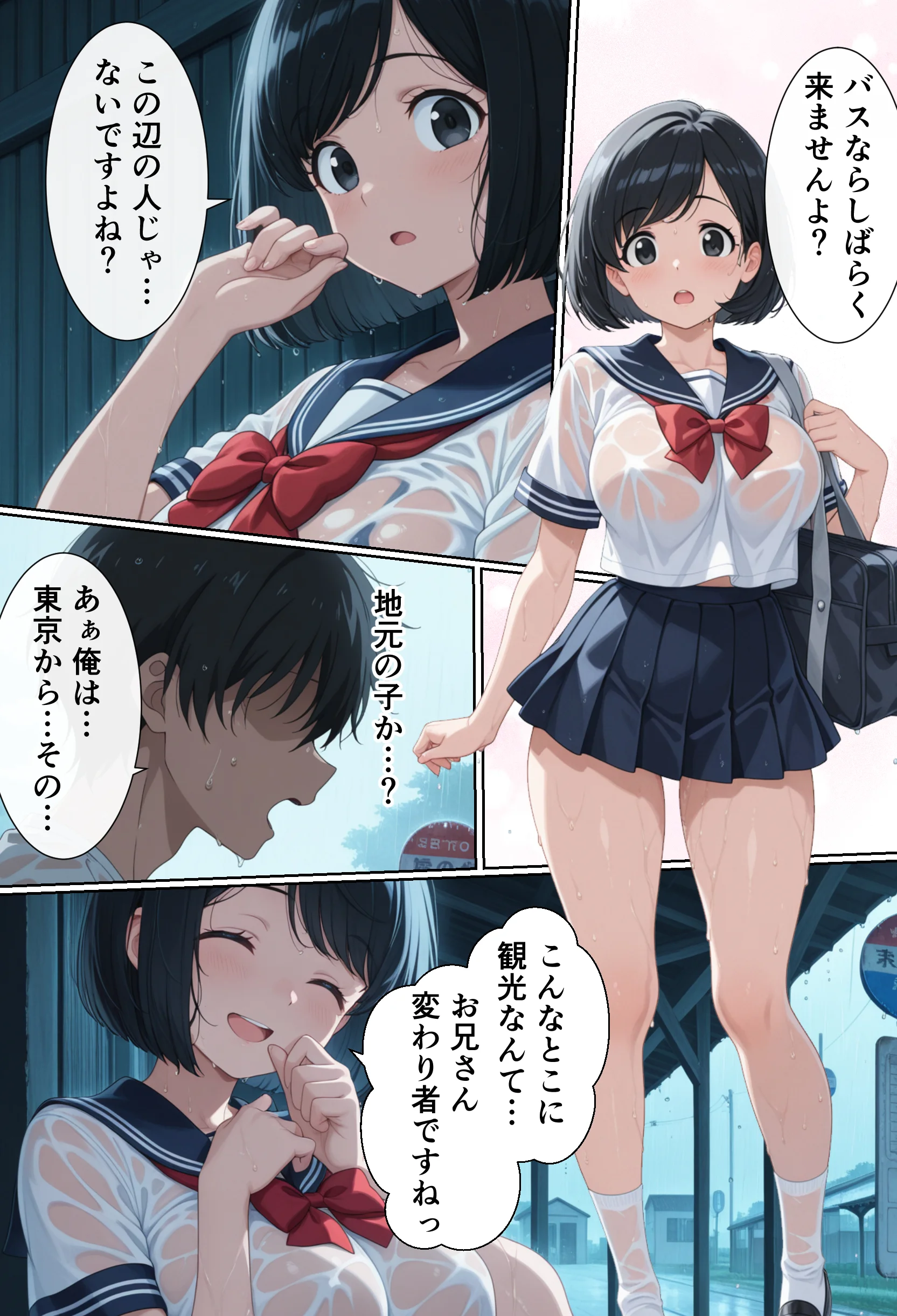 田舎で極上親子丼 人妻・主婦・巨乳・母乳 サンプル7ページ目（御殿の湯）