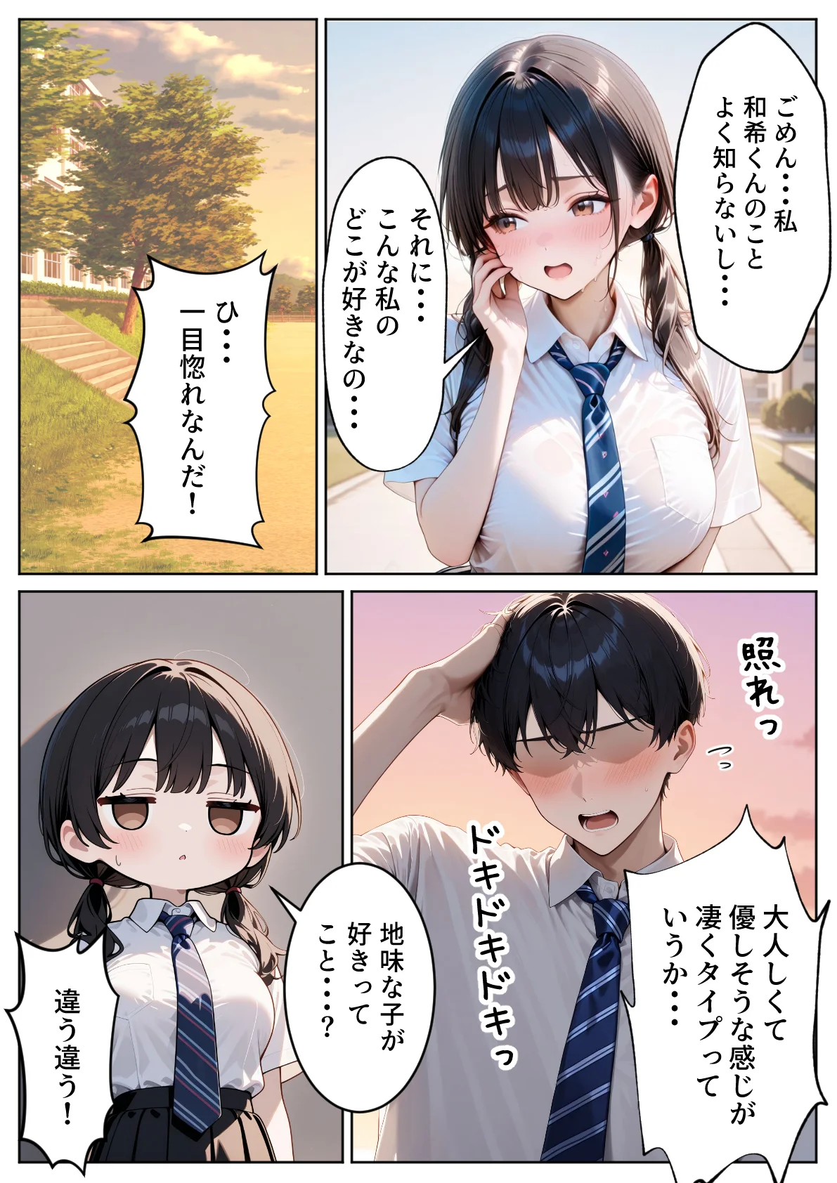 クズ教師に寝取られた巨乳J◯ 〜完堕ちセックス〜 NTR・寝取られ・キス・フェラ サンプル4ページ目(ぱにぱに)