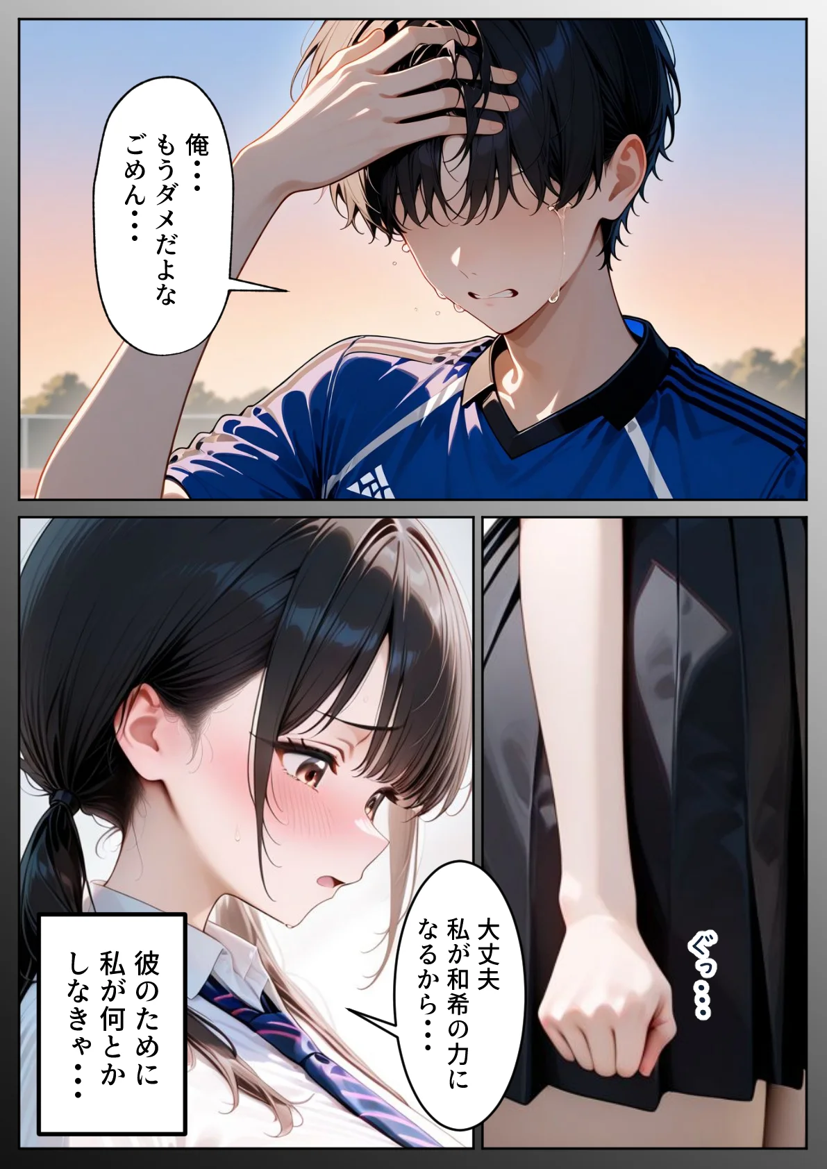 クズ教師に寝取られた巨乳J◯ 〜完堕ちセックス〜 NTR・寝取られ・キス・フェラ サンプル9ページ目(ぱにぱに)