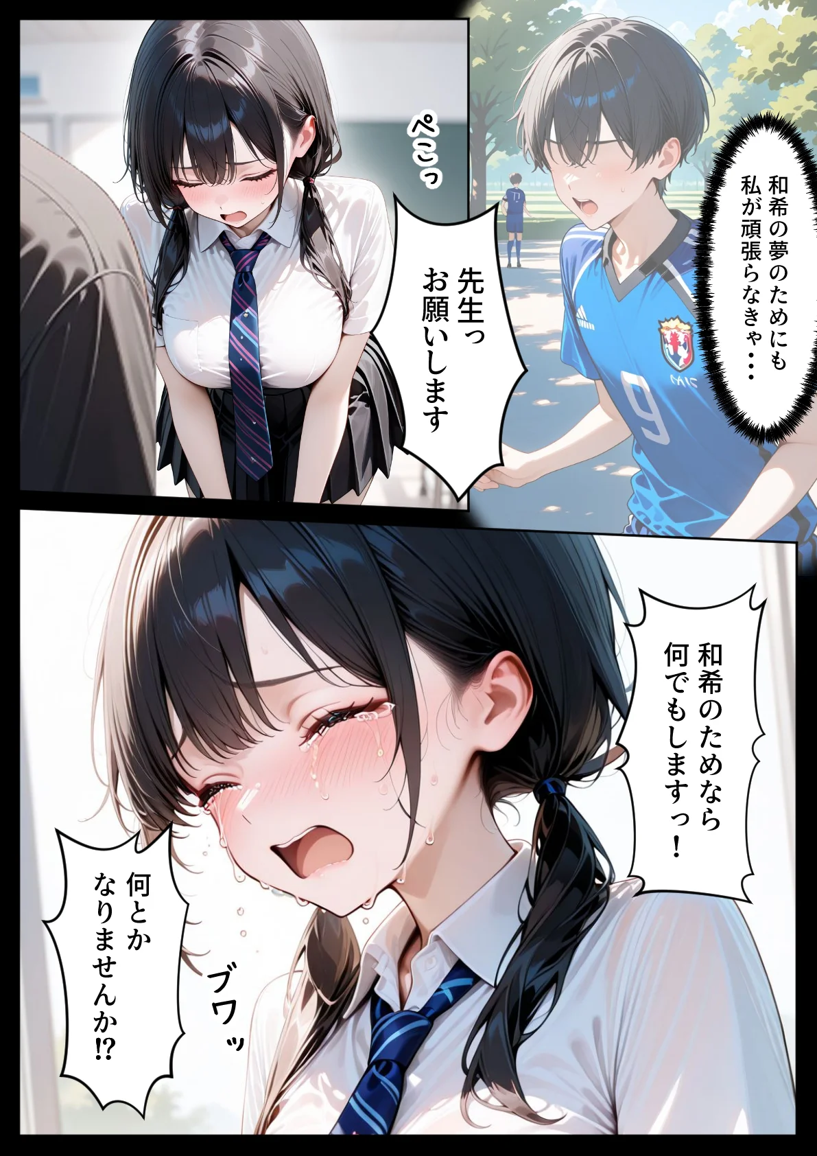 クズ教師に寝取られた巨乳J◯ 〜完堕ちセックス〜 NTR・寝取られ・キス・フェラ サンプル12ページ目(ぱにぱに)