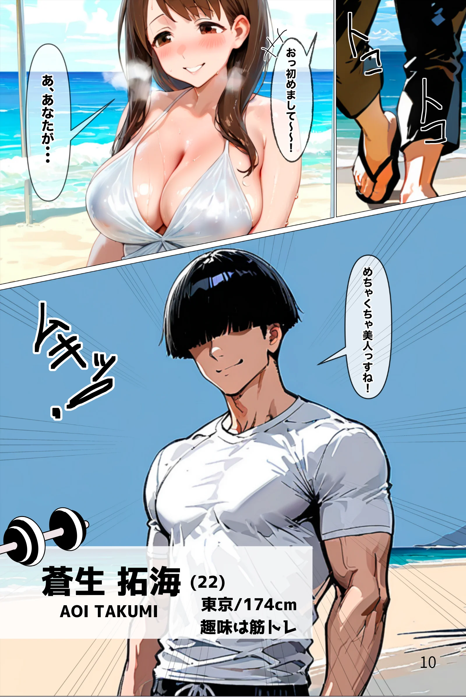 人妻シャッフル〜年下男子と禁断のリアリティ 人妻・主婦・巨乳・寝取り・寝取られ・NTR サンプル10ページ目（黒海ジュリア）