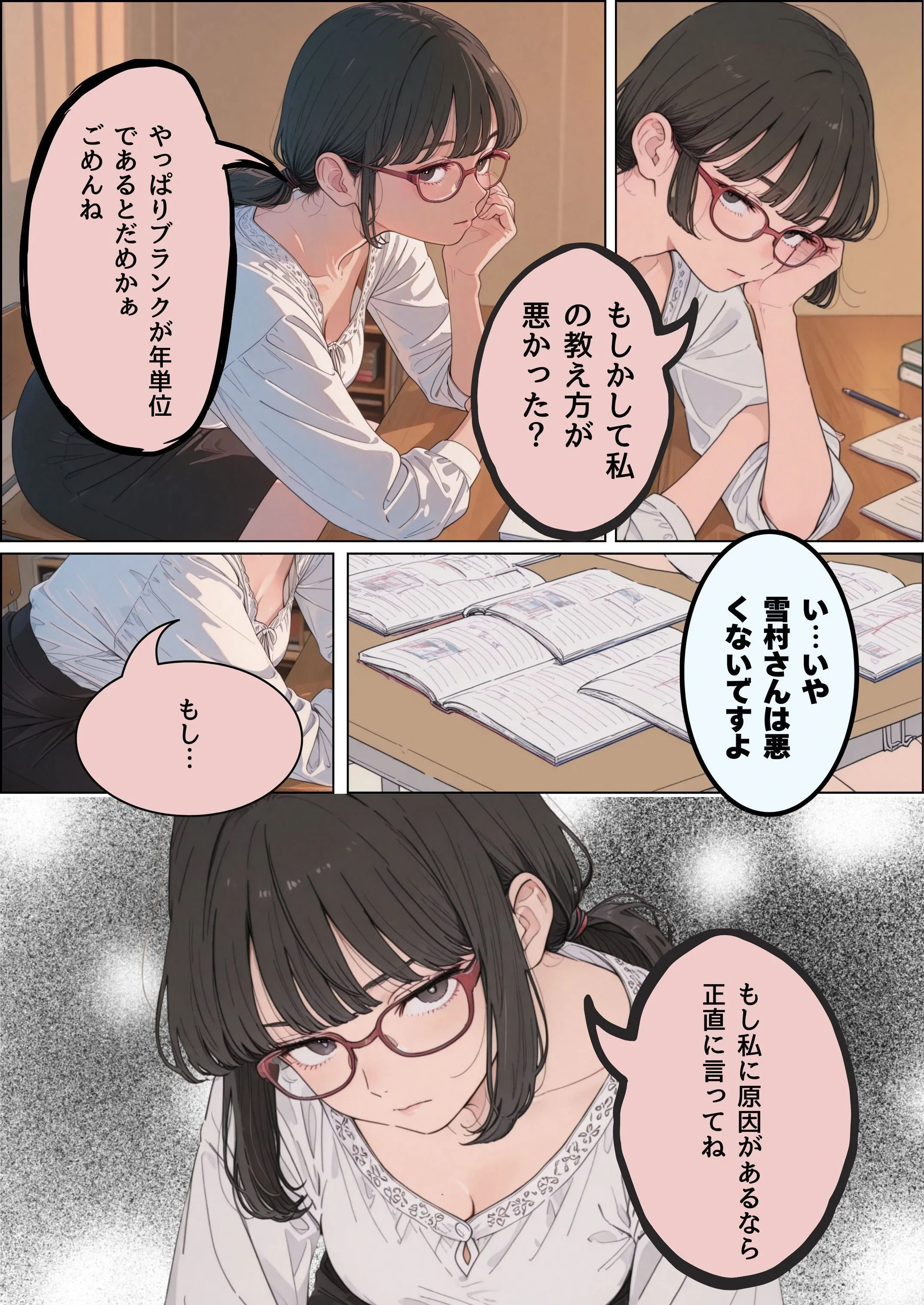 訳あって親戚の人妻に家庭教師してもらうことになった 熟女・女教師・人妻・主婦 サンプル14ページ目（だれもが）