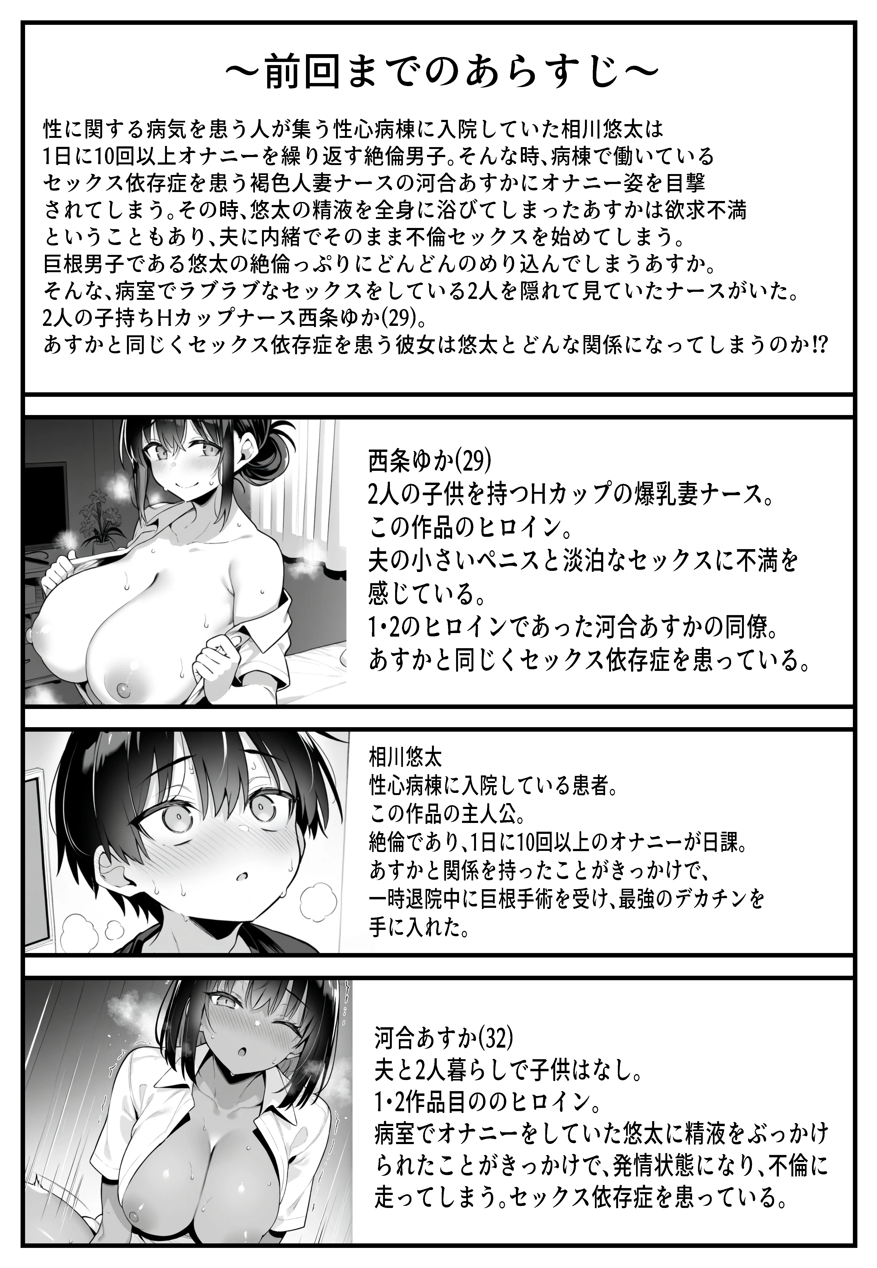 セックス依存症の人妻ナースは今日も性欲を我慢できない3 看護婦・ナース・人妻・主婦・巨乳 サンプル1ページ目（ねとれや）