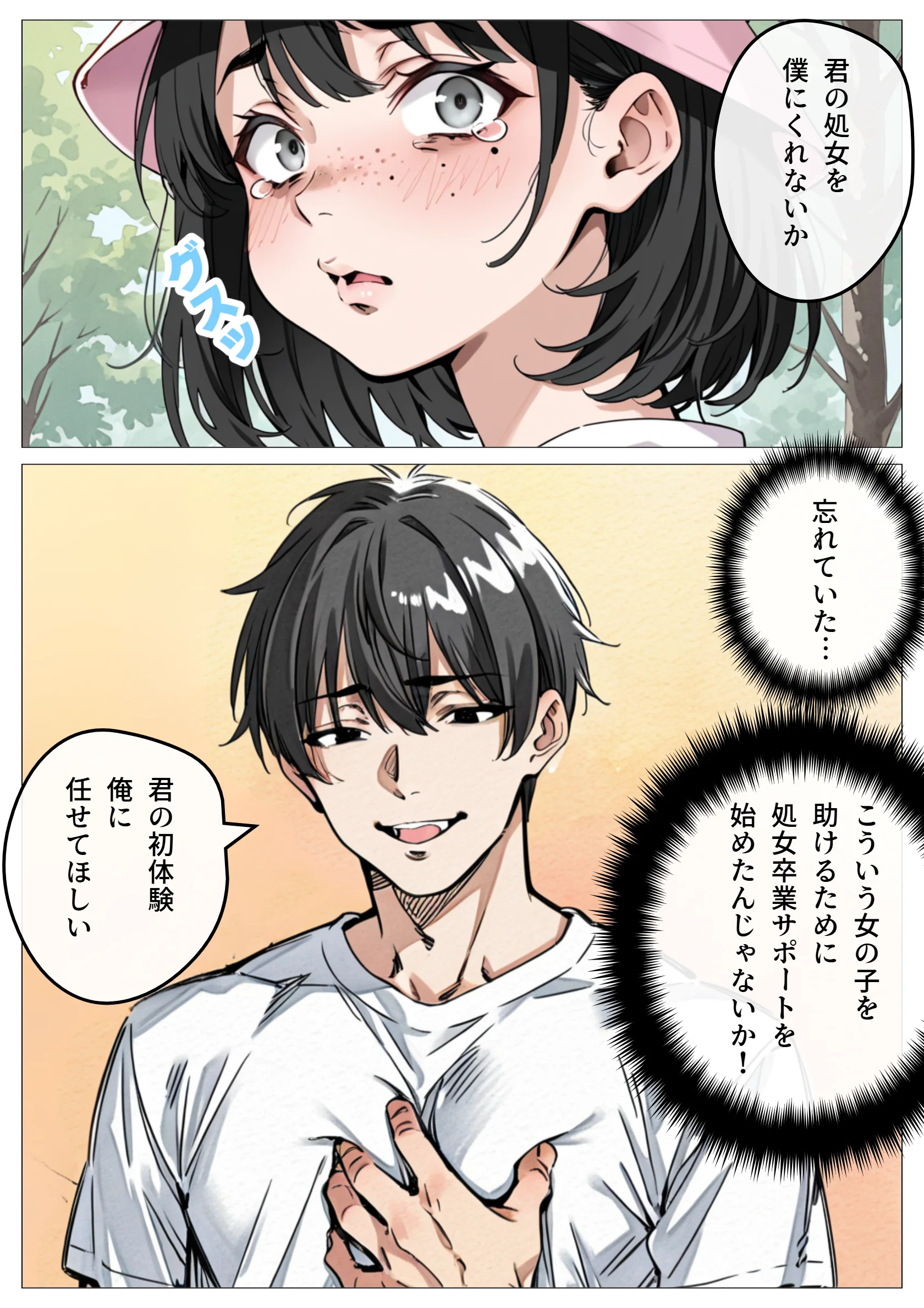 処女卒業サポート 処女・巨乳・ぽっちゃり サンプル10ページ目（ピココミック）