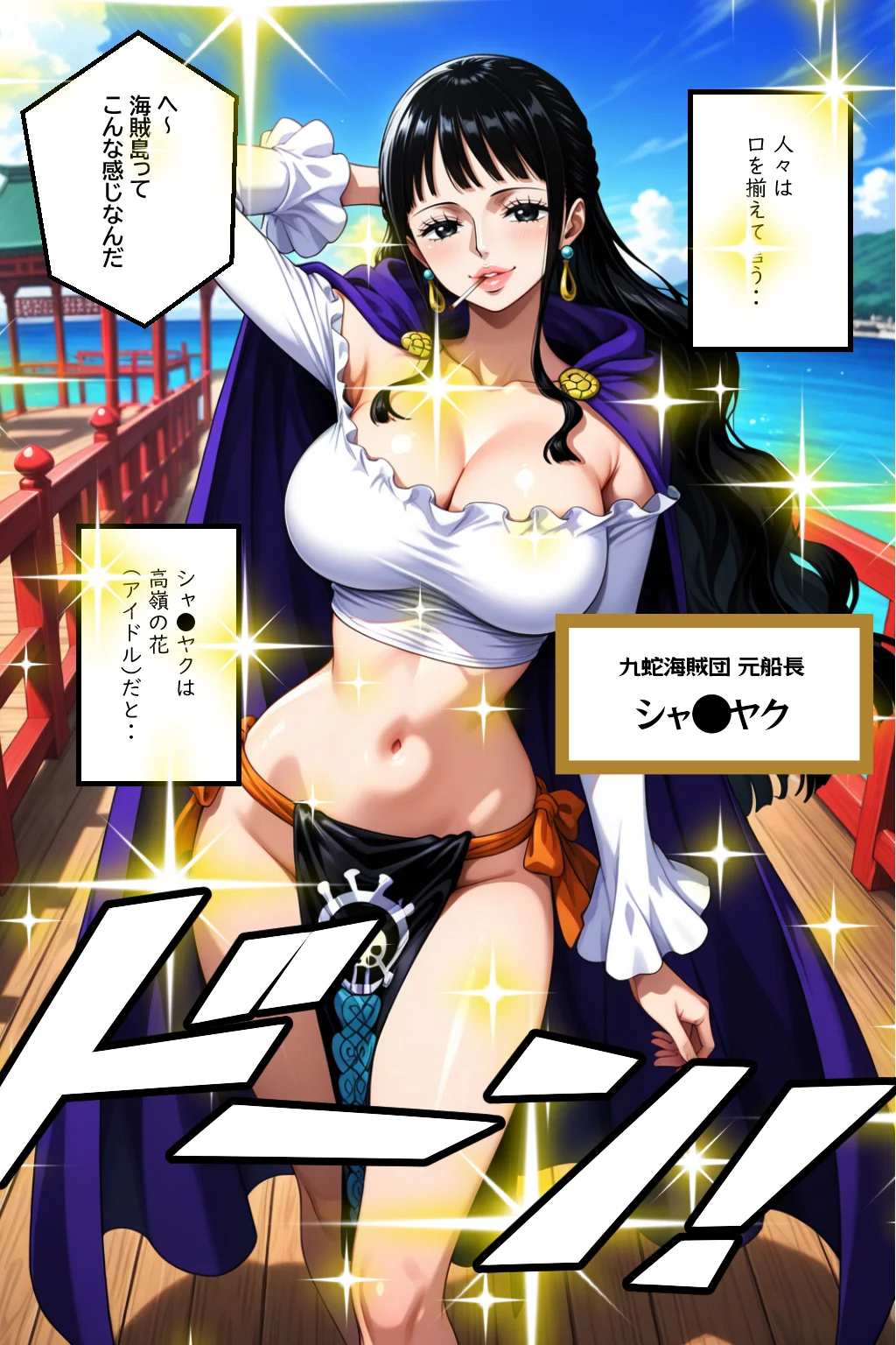巨乳海賊狩り【伝説編】 〜奪われた海賊島の宝〜前編 辱め・異物挿入・巨乳 サンプル4ページ目（ピンク堂書店）