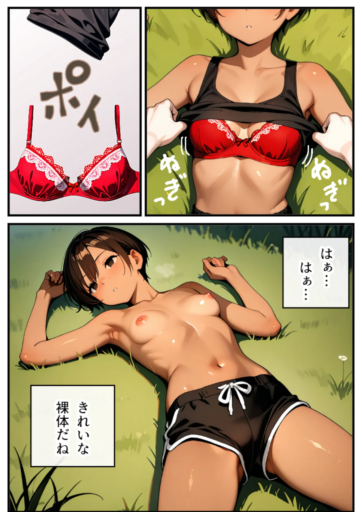 催○アプリで無抵抗にしたボーイッシュ女子大生の体を好き勝手してみる 辱め・陰毛・腋毛・褐色・日焼け サンプル16ページ目（JD密愛クラブ）