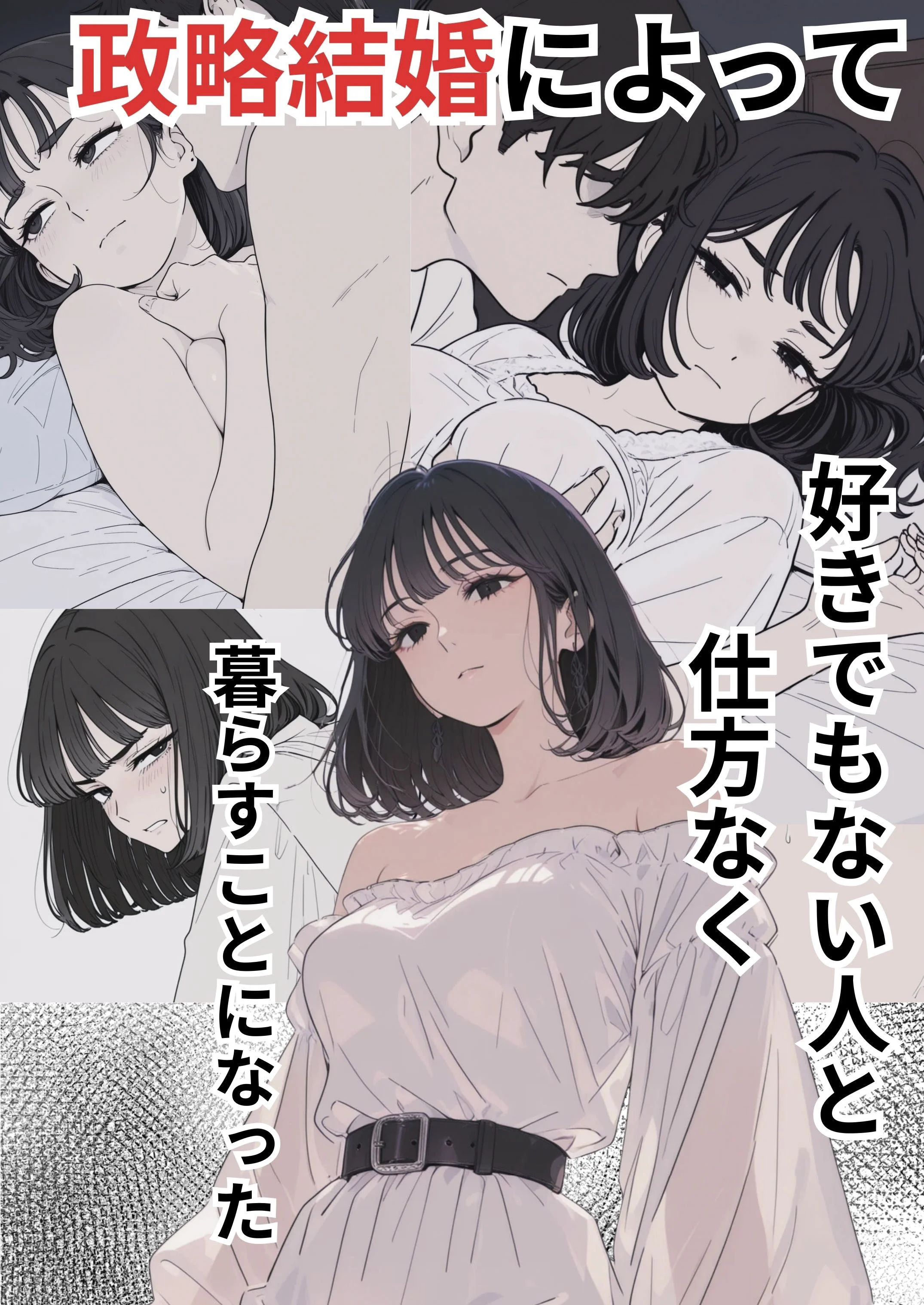 政略結婚によって好きでもない人と仕方なく暮らすことになった お嬢様・令嬢・退廃・背徳・インモラル・女性視点 サンプル1ページ目（だれもが）