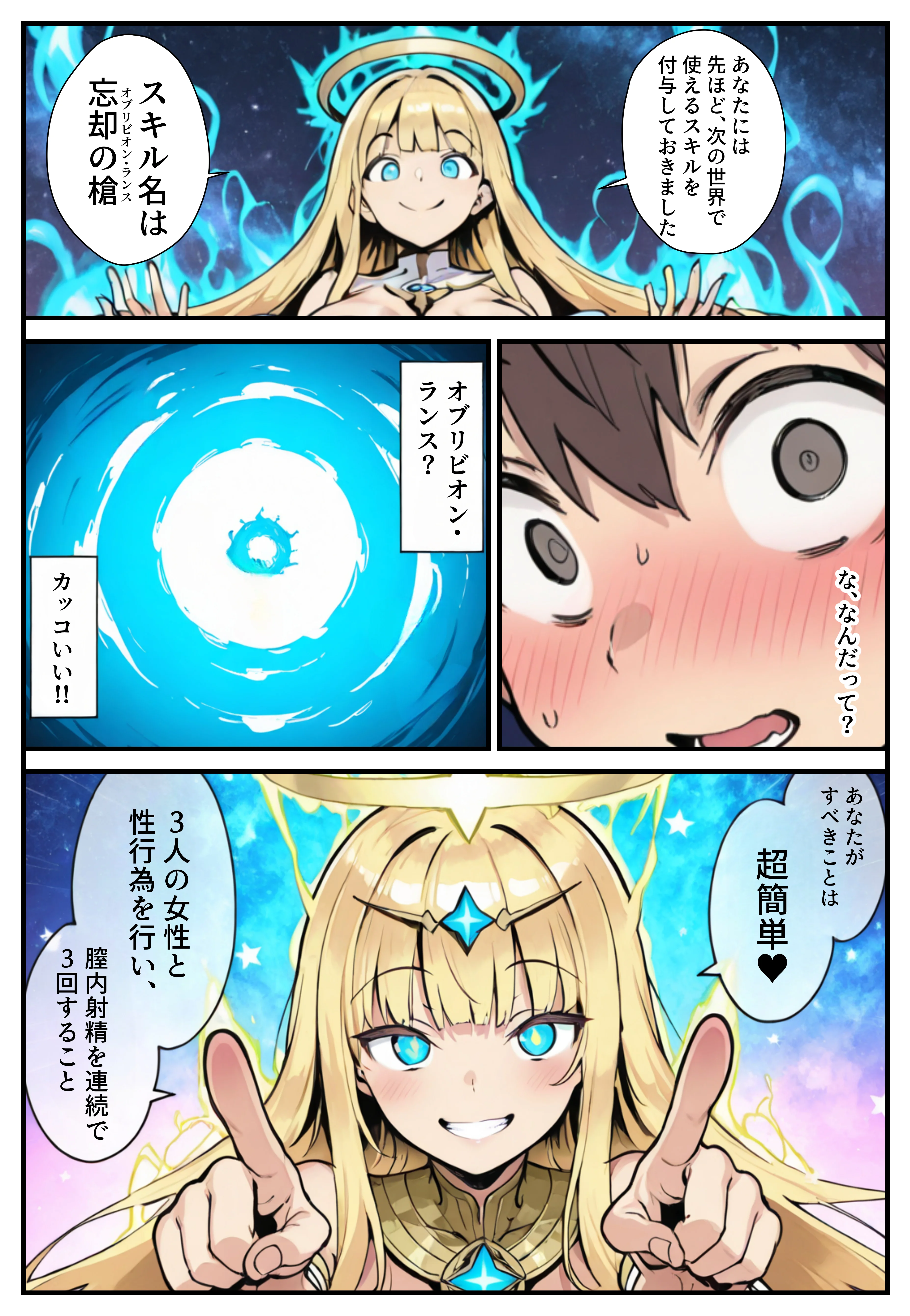 異世界で女神に命じられた僕、呪縛に囚われし美女を忘却スキルで救います。 ファンタジー・拘束・巨乳 サンプル12ページ目（ねとれや）