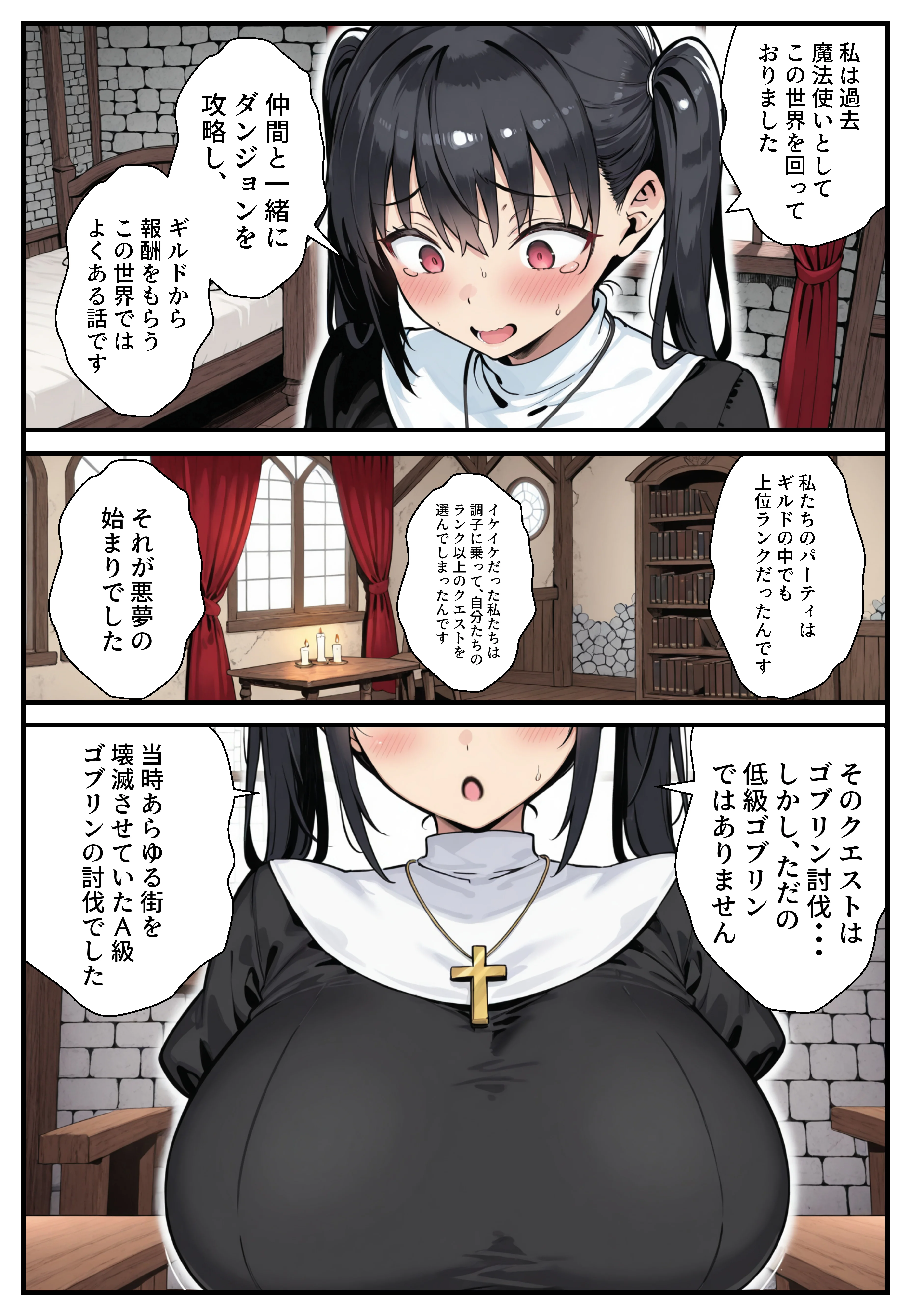 異世界で女神に命じられた僕、呪縛に囚われし美女を忘却スキルで救います。 ファンタジー・拘束・巨乳 サンプル29ページ目（ねとれや）