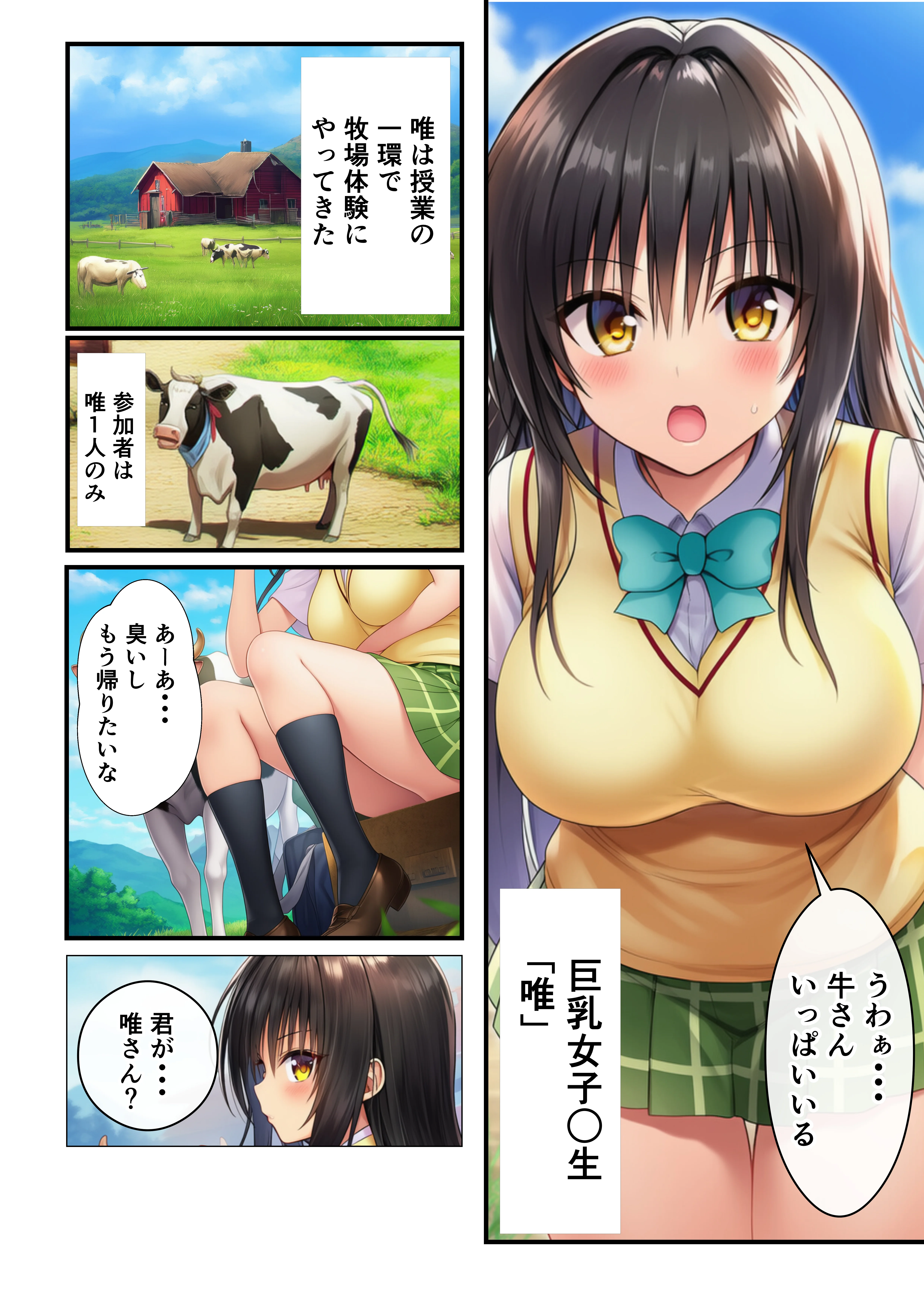 【To LOV〇る】ボテ腹搾乳セックス体験！ 妊婦・巨乳・中出し サンプル4ページ目（イッキ）