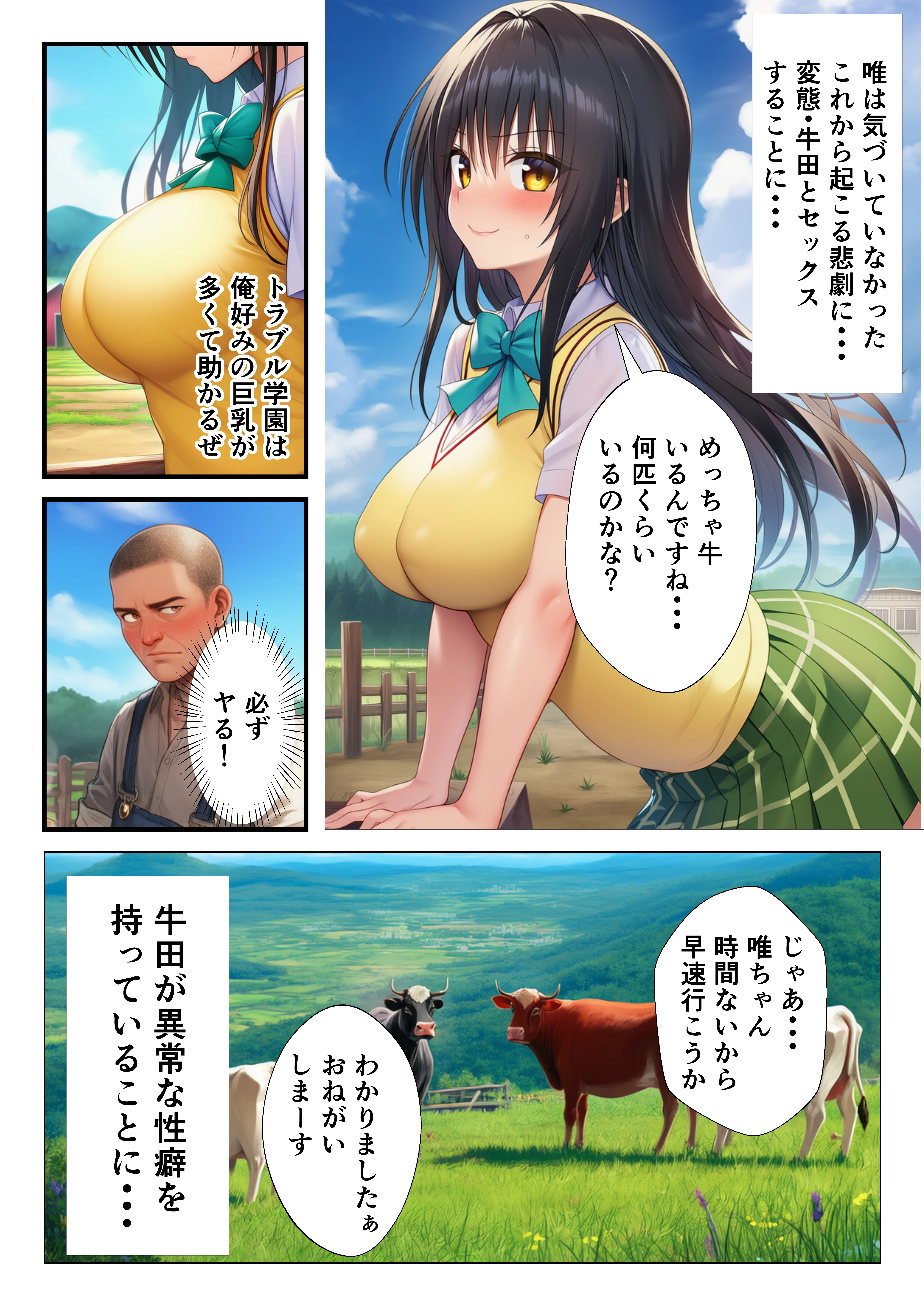 【To LOV〇る】ボテ腹搾乳セックス体験！ 妊婦・巨乳・中出し サンプル6ページ目（イッキ）