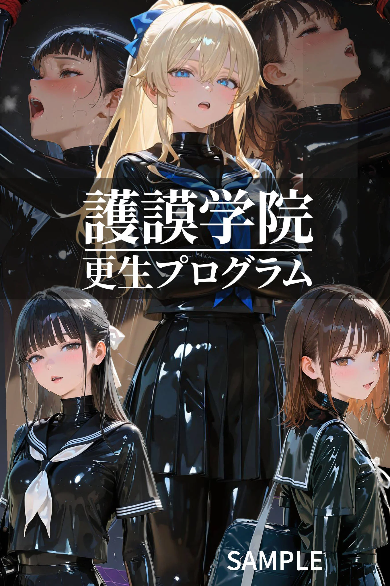 護謨学院｜更生プログラム【96Pコミック】放課後の連続拘束絶頂 拘束・辱め・学園もの サンプル1ページ目（TAIL LOVERS）