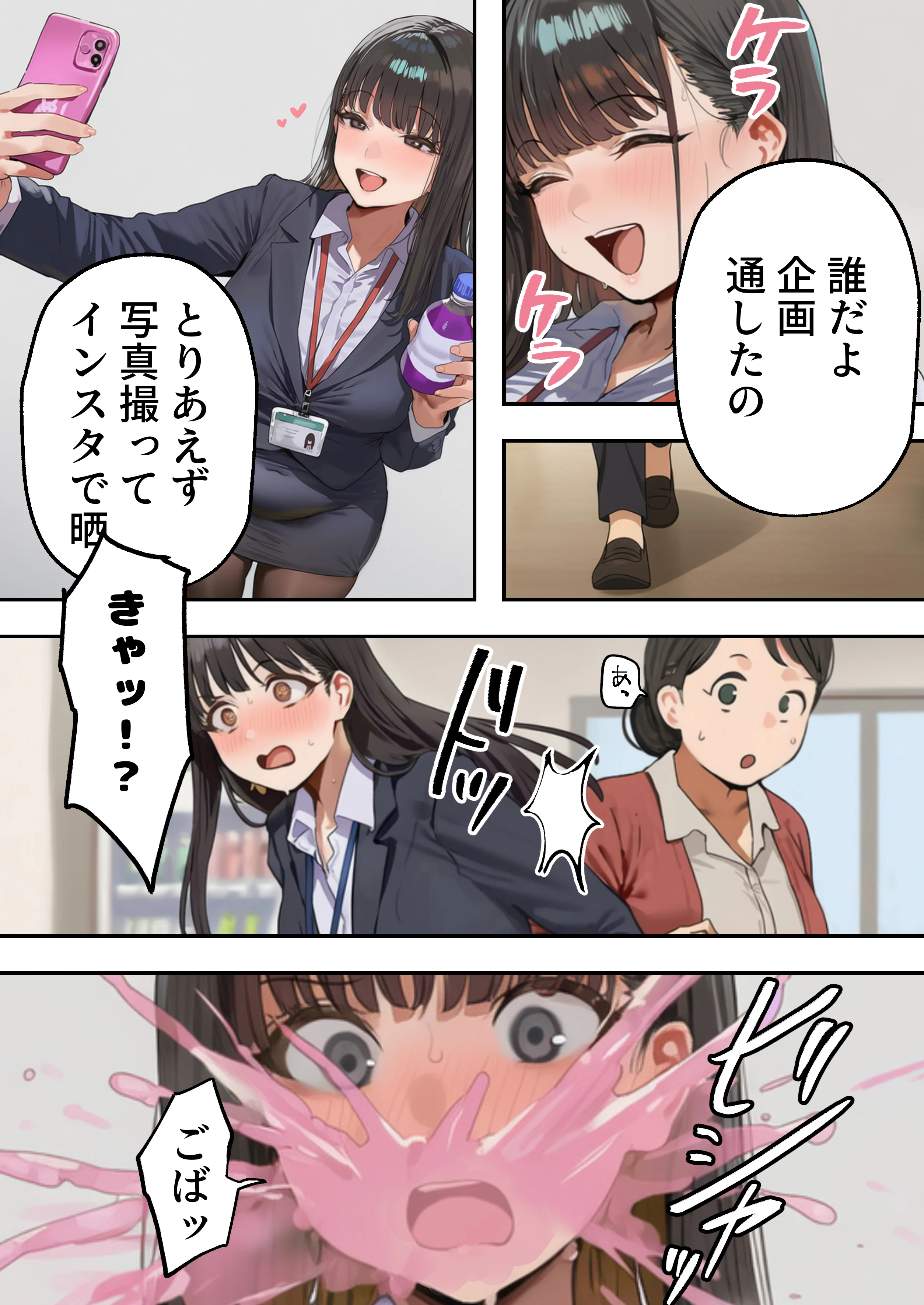 生意気新卒つむぎちゃん  媚薬飲んじゃったせいで嫌いな上司と生ハメセックスしたくてたまらないんだけど！？ アヘ顔・オナニー・オフィス・職場 サンプル17ページ目(すとらいむ)