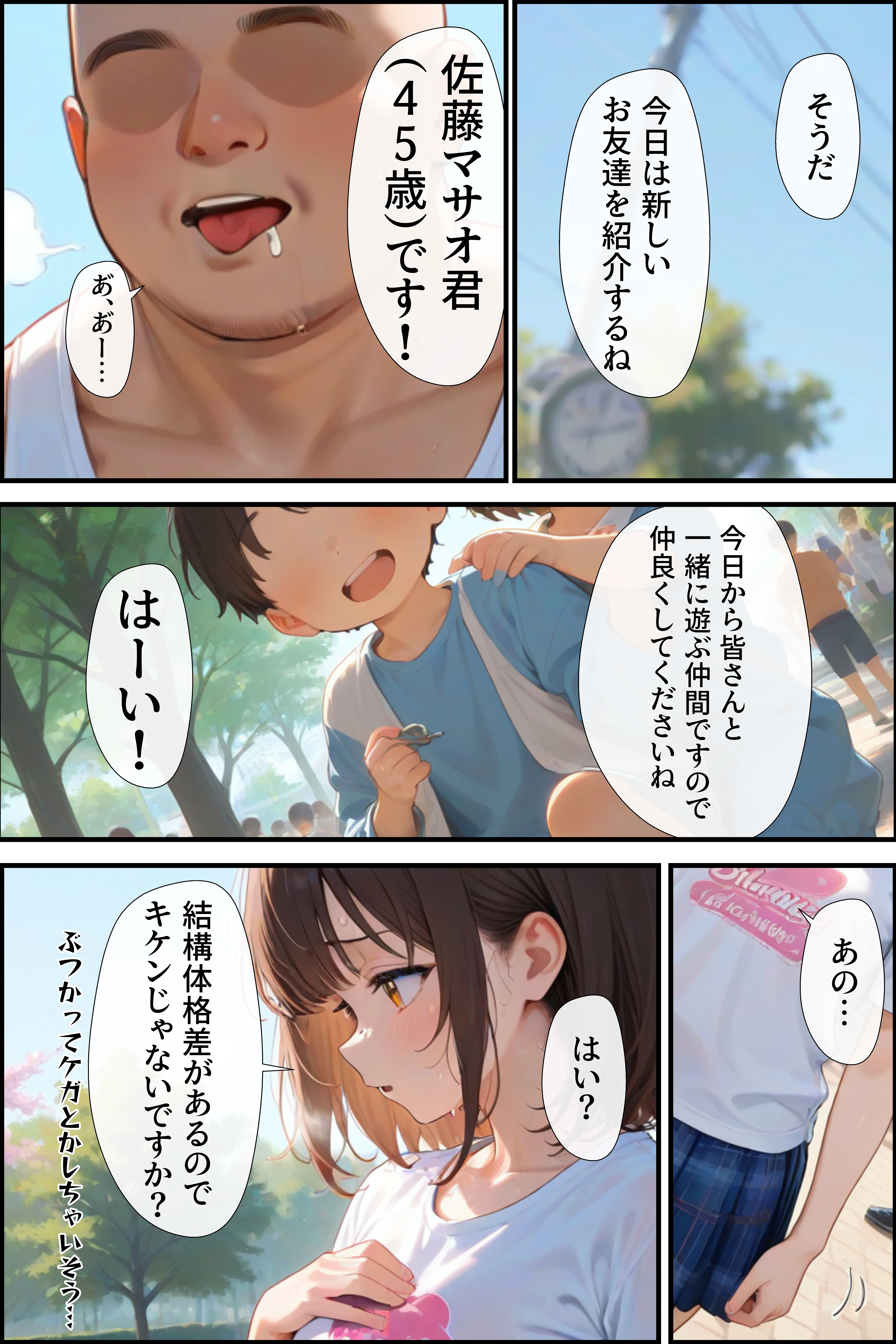 痴醜活動【ボランティア編】 拘束・処女・中出し サンプル4ページ目（ふりかけラブ）