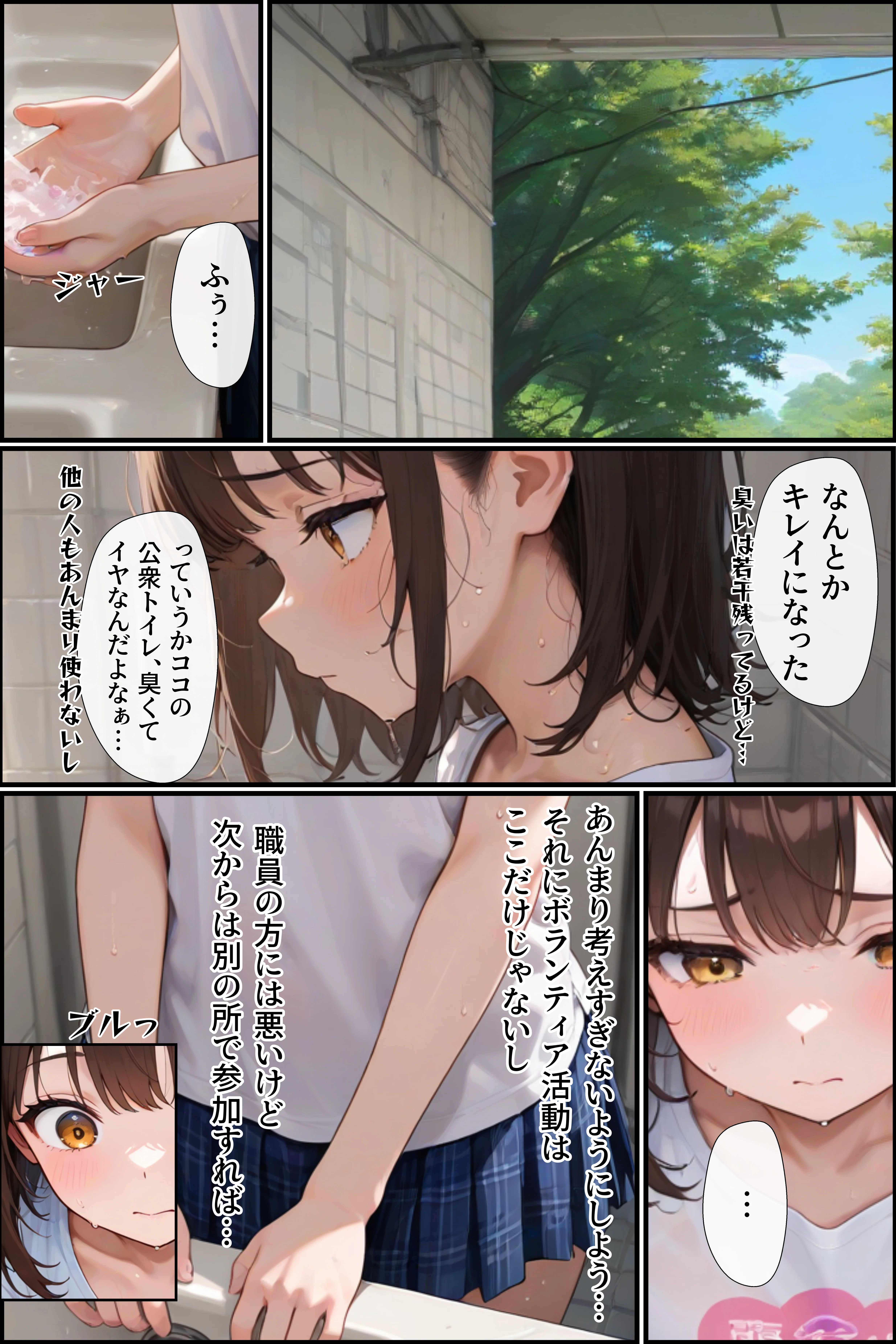痴醜活動【ボランティア編】 拘束・処女・中出し サンプル20ページ目（ふりかけラブ）