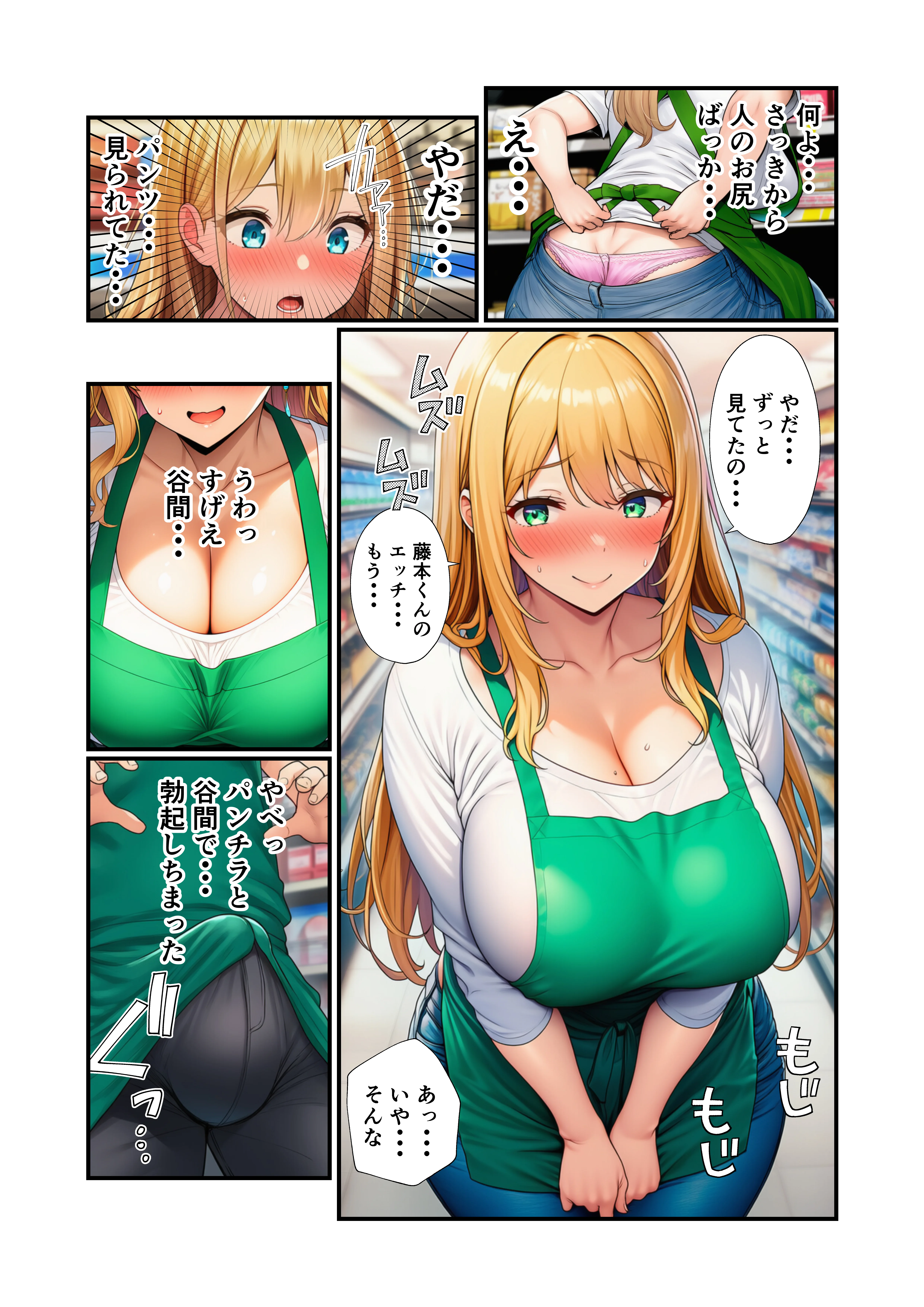 バ先の金髪巨乳人妻に童貞の僕が筆おろしされたなら 熟女・人妻・主婦・巨乳 サンプル6ページ目（イッキ）