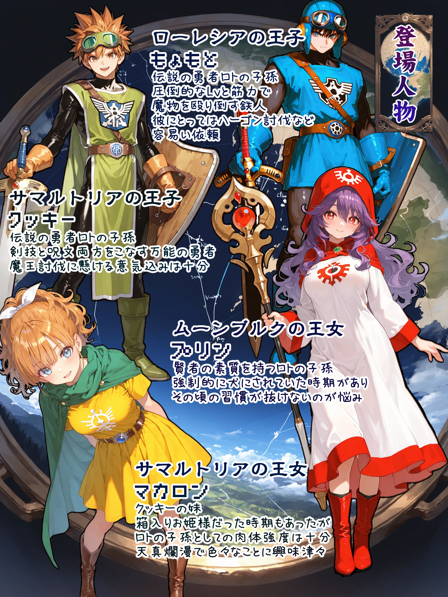 DQ2 Inbreeding of Loto’s Bloodline 旅の道中王女2人と種付け交尾の毎日 魔王が先か、孕ませが先か NTR・寝取られ・お姫様・ハーレム サンプル2ページ目(EchicalH)