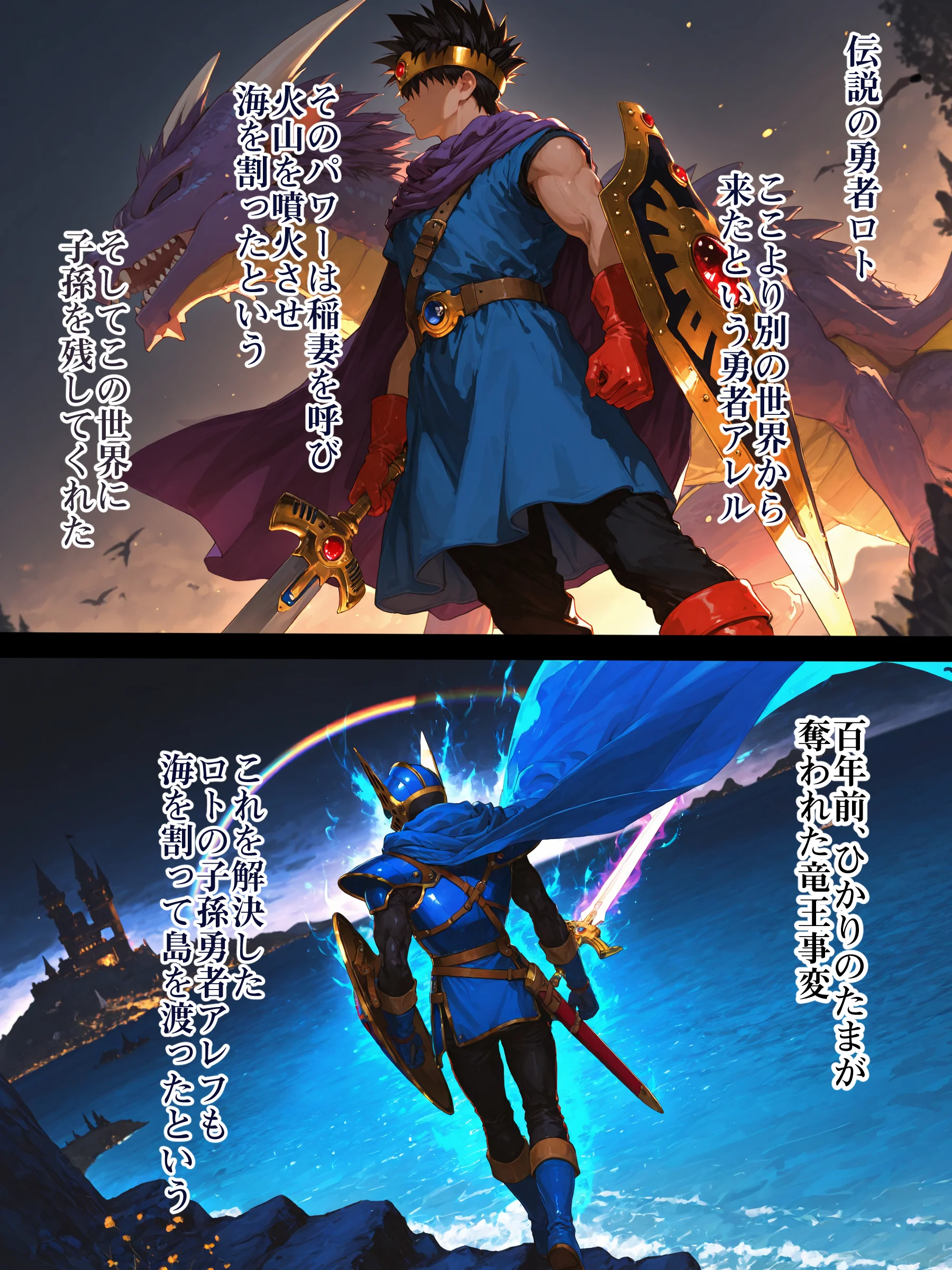 DQ2 Inbreeding of Loto’s Bloodline 旅の道中王女2人と種付け交尾の毎日 魔王が先か、孕ませが先か NTR・寝取られ・お姫様・ハーレム サンプル3ページ目(EchicalH)