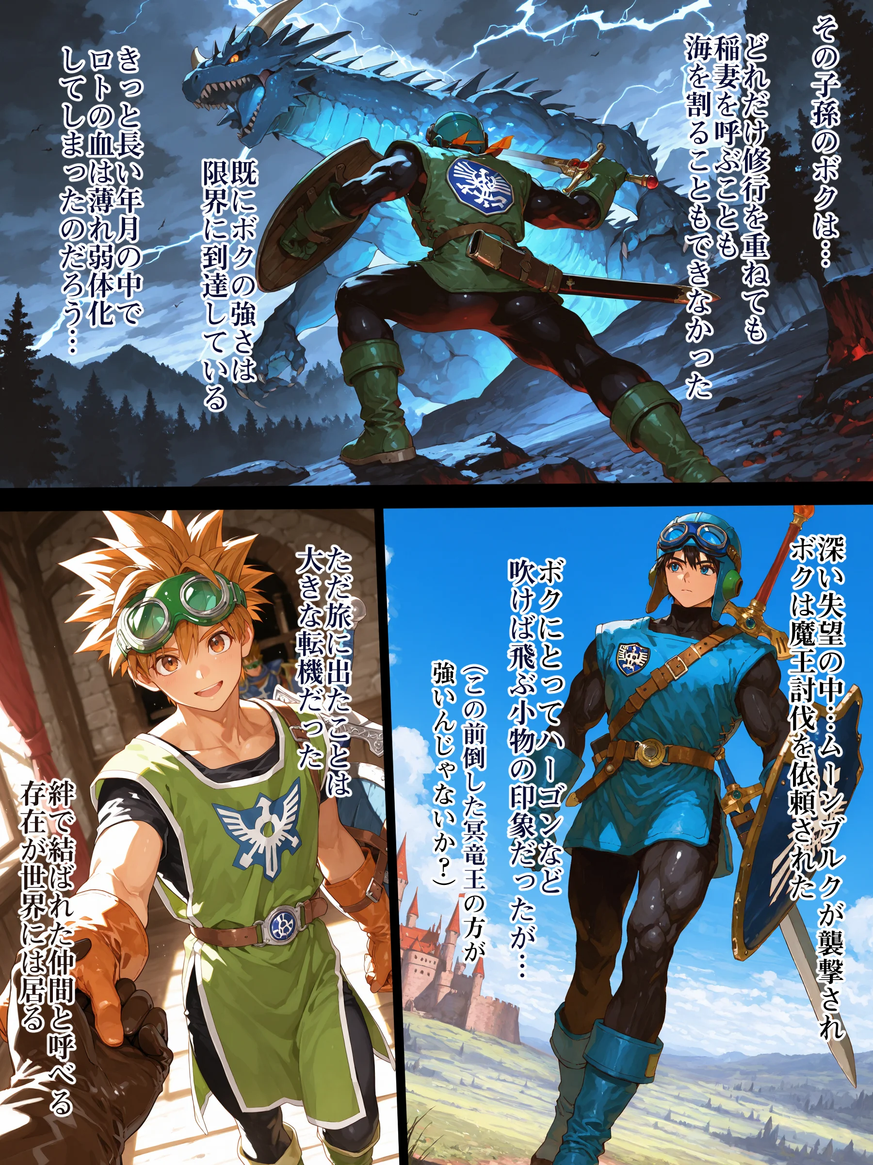 DQ2 Inbreeding of Loto’s Bloodline 旅の道中王女2人と種付け交尾の毎日 魔王が先か、孕ませが先か NTR・寝取られ・お姫様・ハーレム サンプル4ページ目(EchicalH)