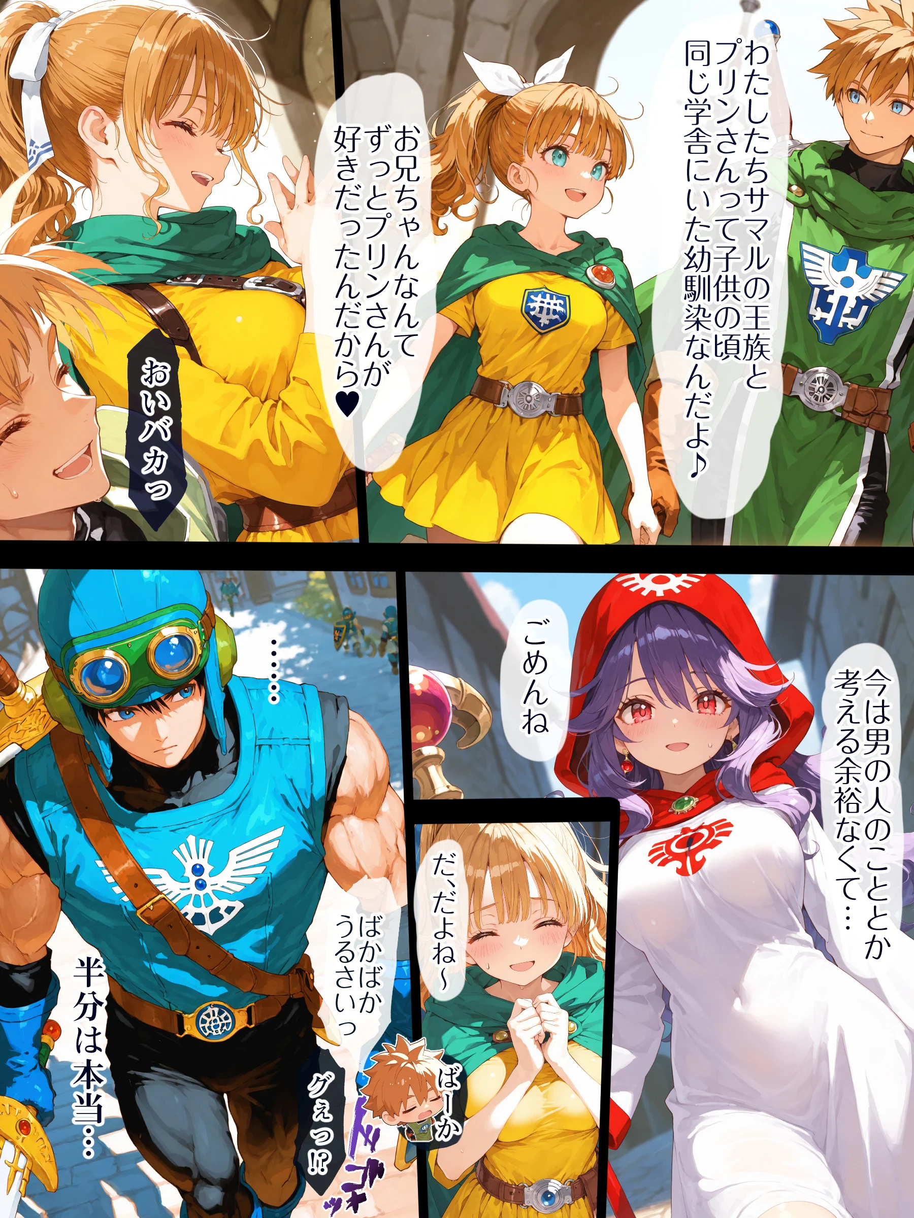 DQ2 Inbreeding of Loto’s Bloodline 旅の道中王女2人と種付け交尾の毎日 魔王が先か、孕ませが先か NTR・寝取られ・お姫様・ハーレム サンプル12ページ目(EchicalH)