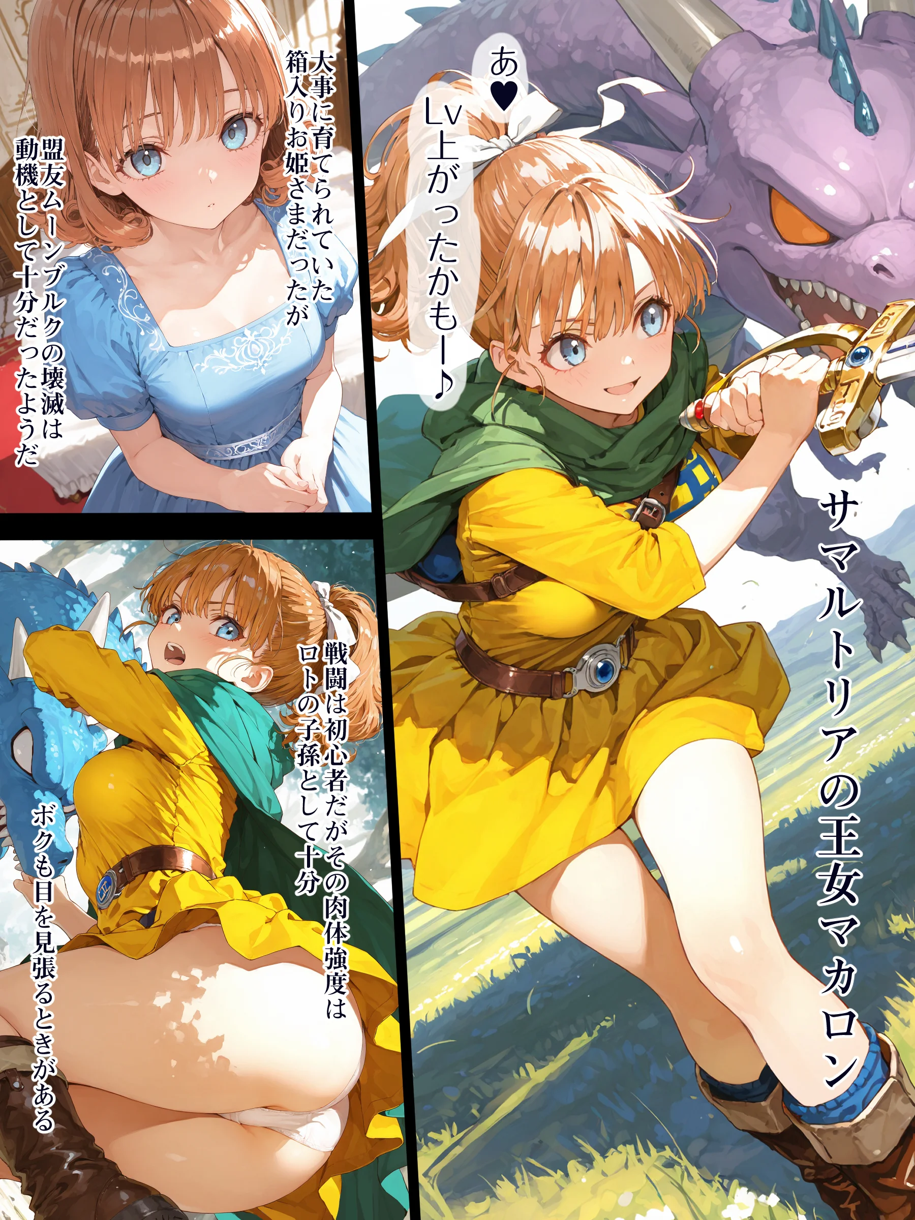 DQ2 Inbreeding of Loto’s Bloodline 旅の道中王女2人と種付け交尾の毎日 魔王が先か、孕ませが先か NTR・寝取られ・お姫様・ハーレム サンプル28ページ目(EchicalH)