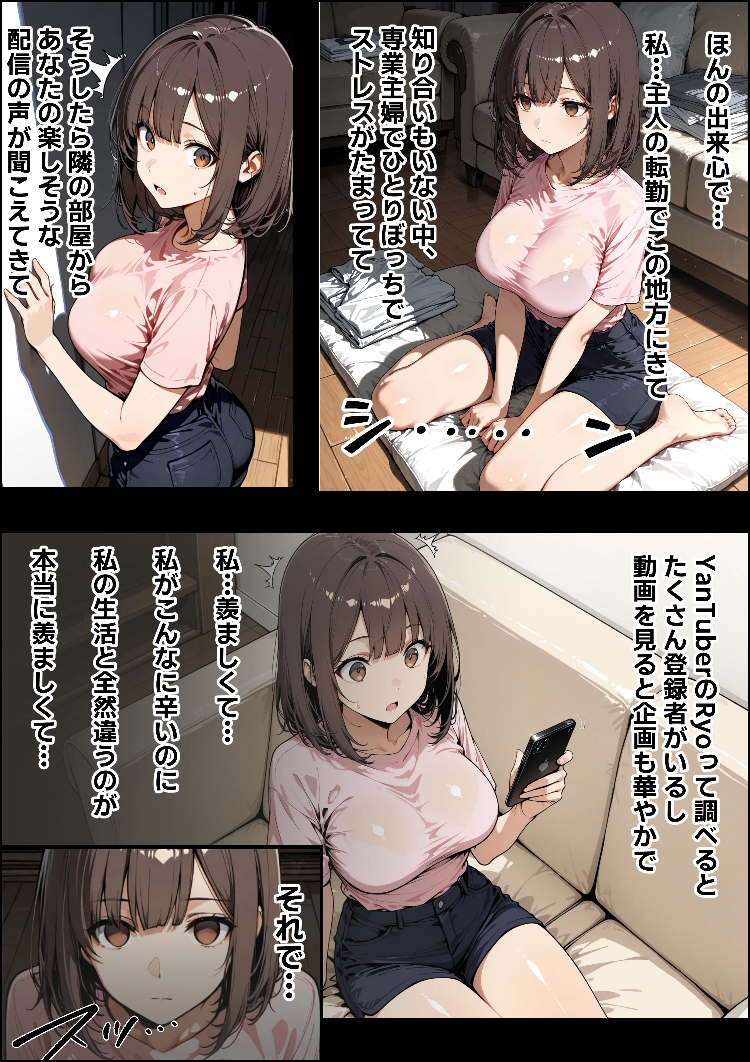 開示請求したら隣に住む若妻だったので、金の代わりに体を要求してみた NTR・寝取られ・イラマチオ・オナニー サンプル15ページ目(妄想体験コミック@MTコミック)