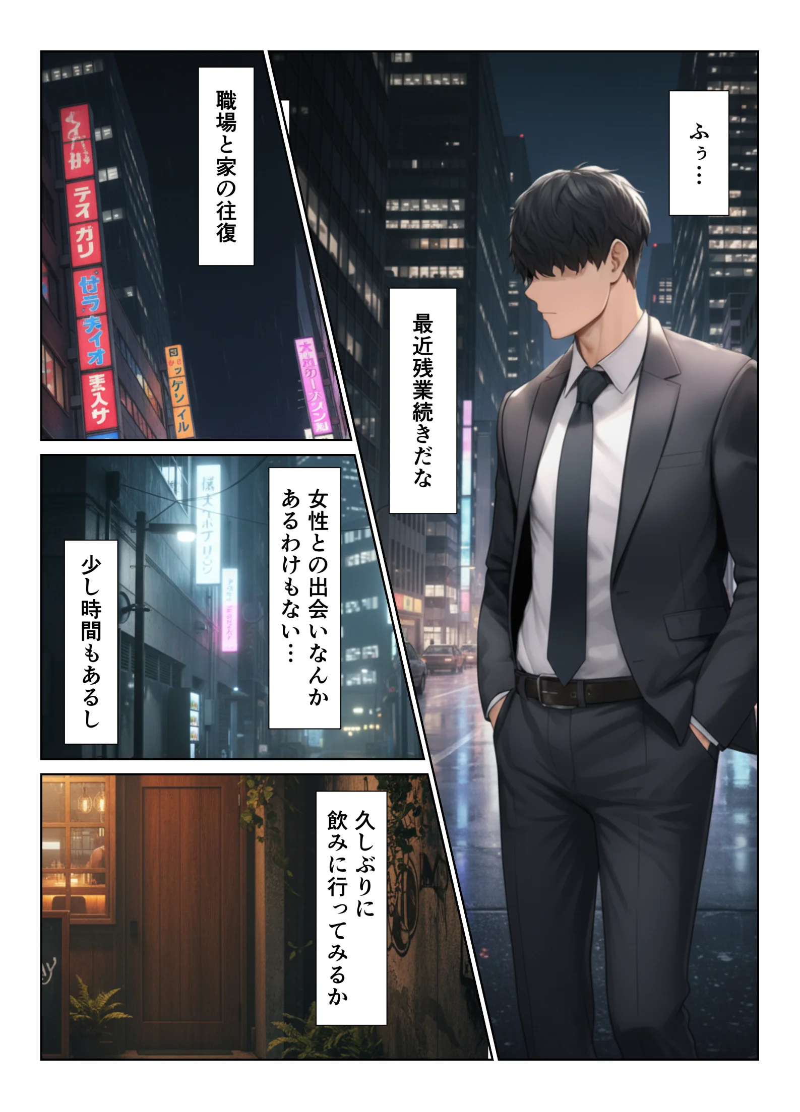 人妻妊娠 Barで出会った美女と熱い一夜を過ごした話 熟女・人妻・主婦・巨乳 サンプル1ページ目（ヌキっぱなし）