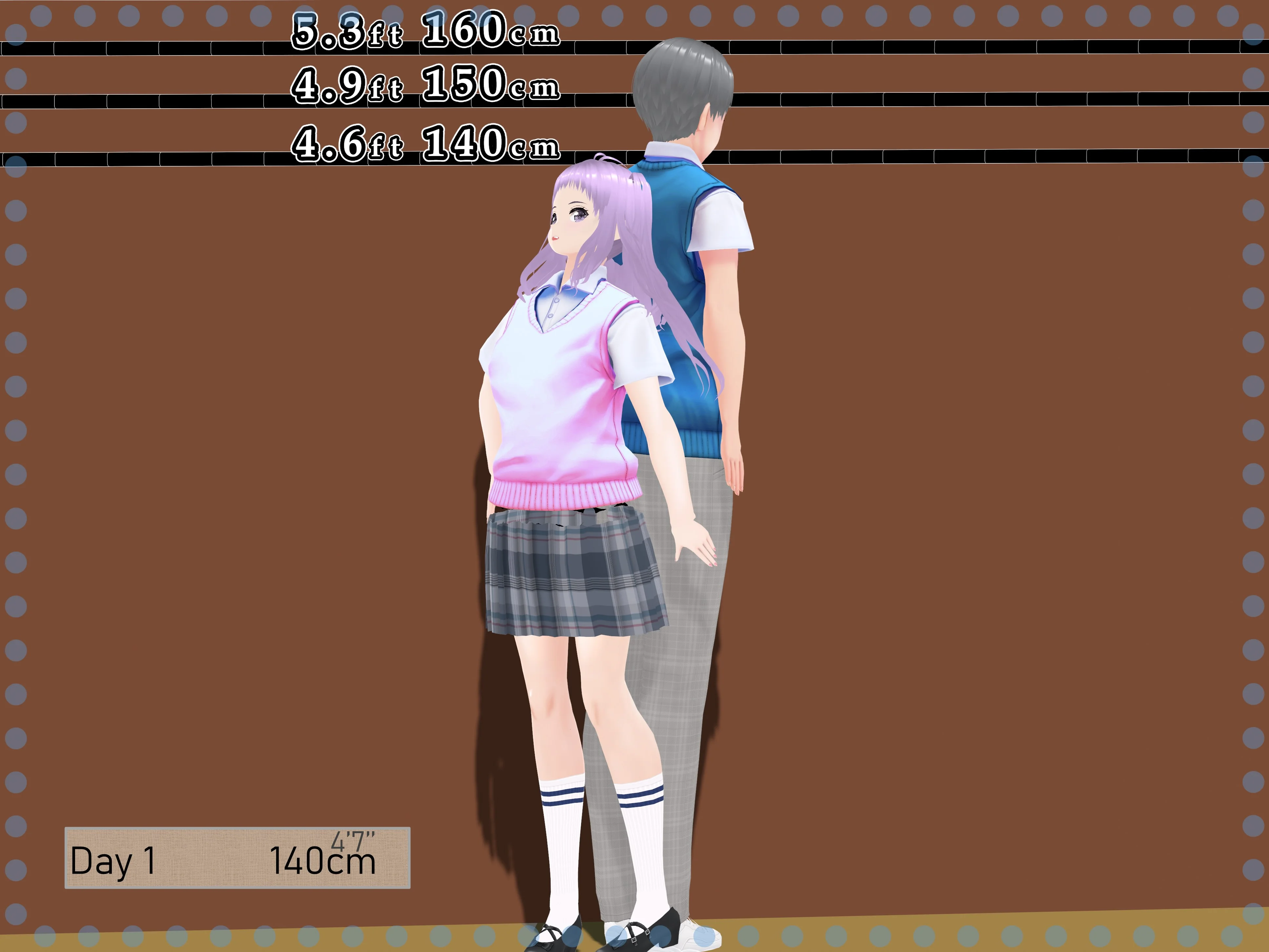 女子だけデカく 男子を追い抜く 成長音〜段差編〜 全年齢向け・制服・学園もの サンプル10ページ目（女子成長クラブ）