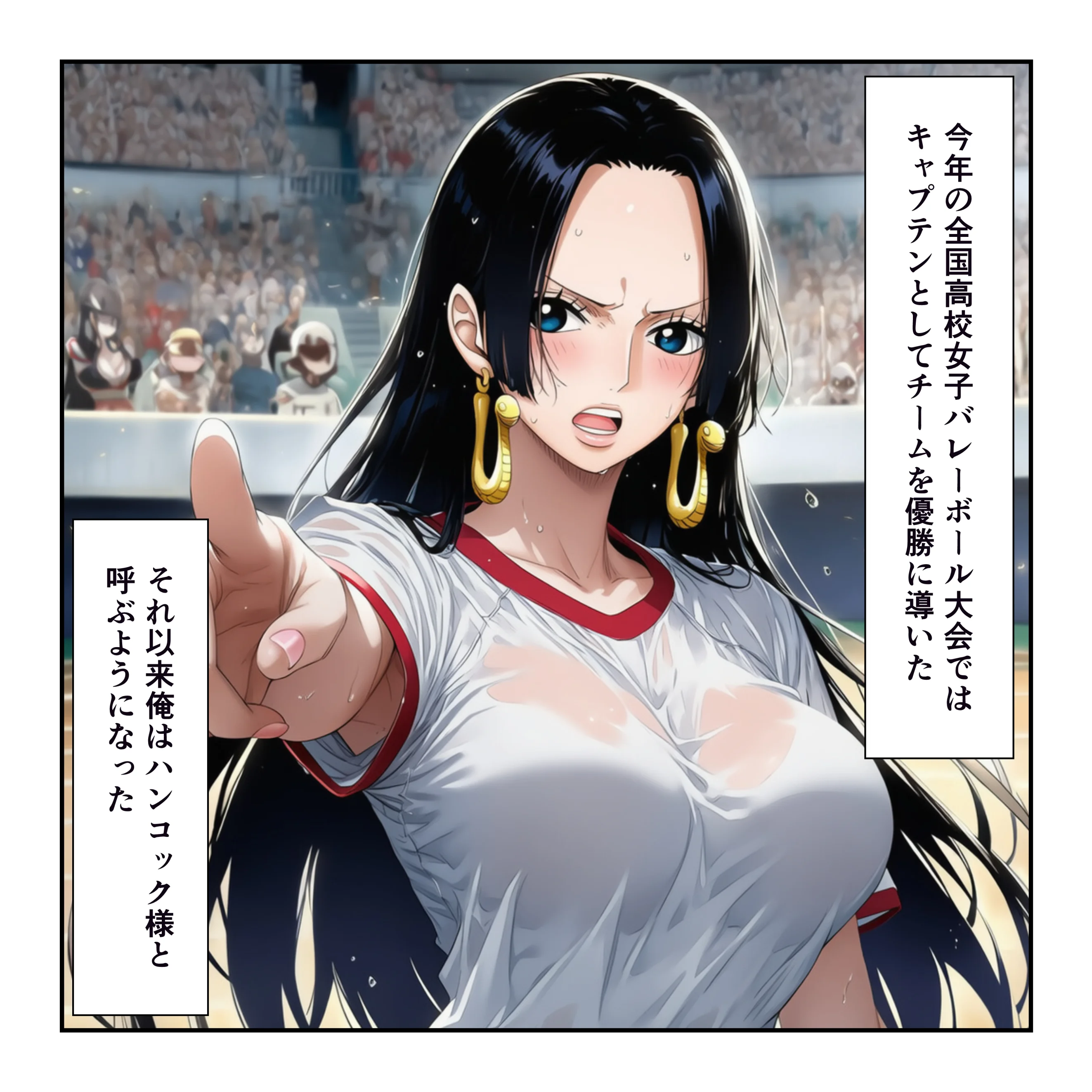 ハーレム温泉修学旅行で学園四天王美女に中出し！【ナミ・ロビン・ビビ・ハ〇コック】 学園もの・ラブコメ・痴女 サンプル14ページ目（YH）