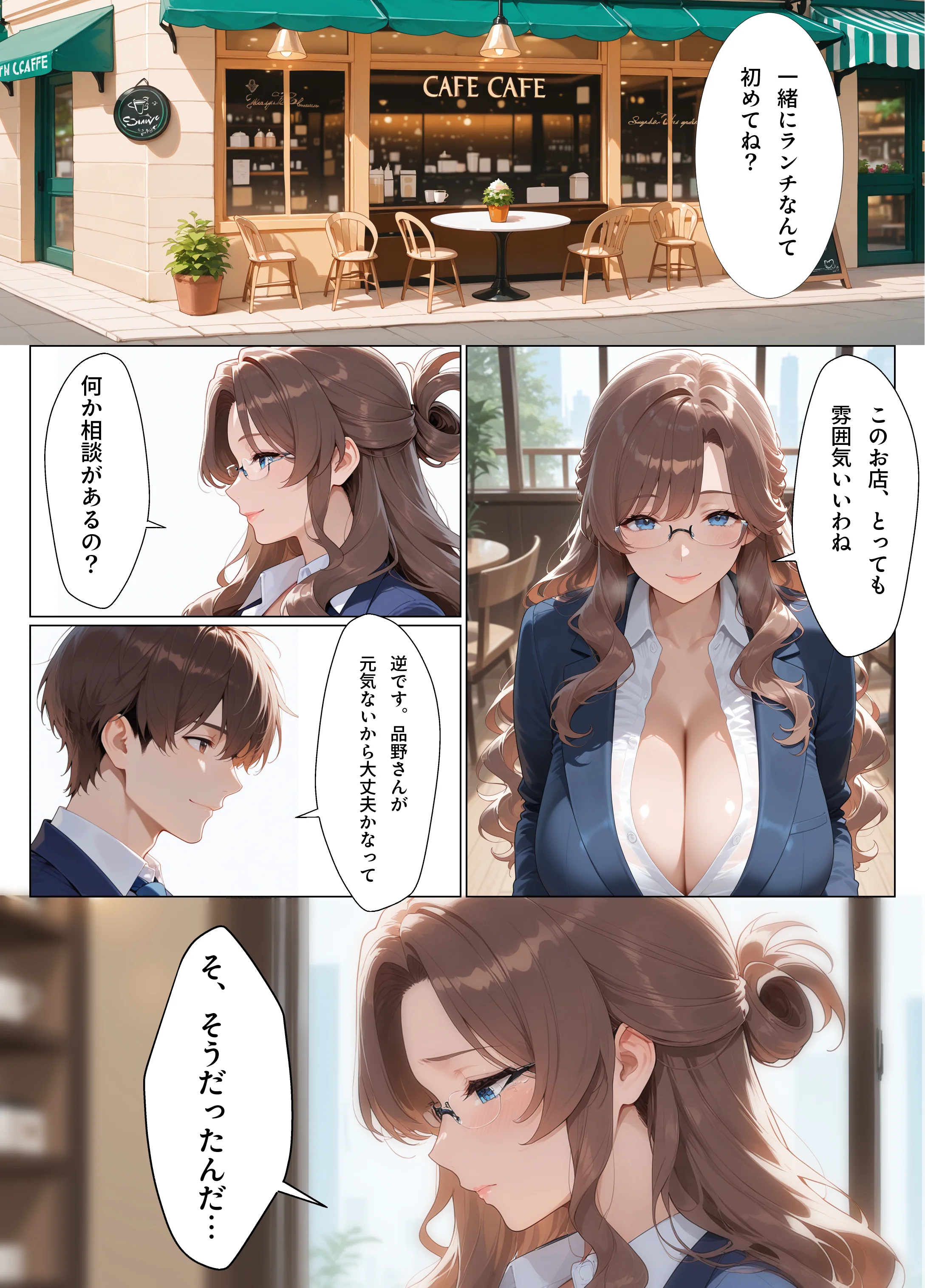真面目な爆乳上司にコスプレセックスを調教したら母乳を吹き出しながらドMでド変態になってしまった話（新入社員 上埜晃司1 品野美弥編） 人妻・主婦・巨乳・パイズリ サンプル8ページ目（ダダーン☆ボヨヨン）