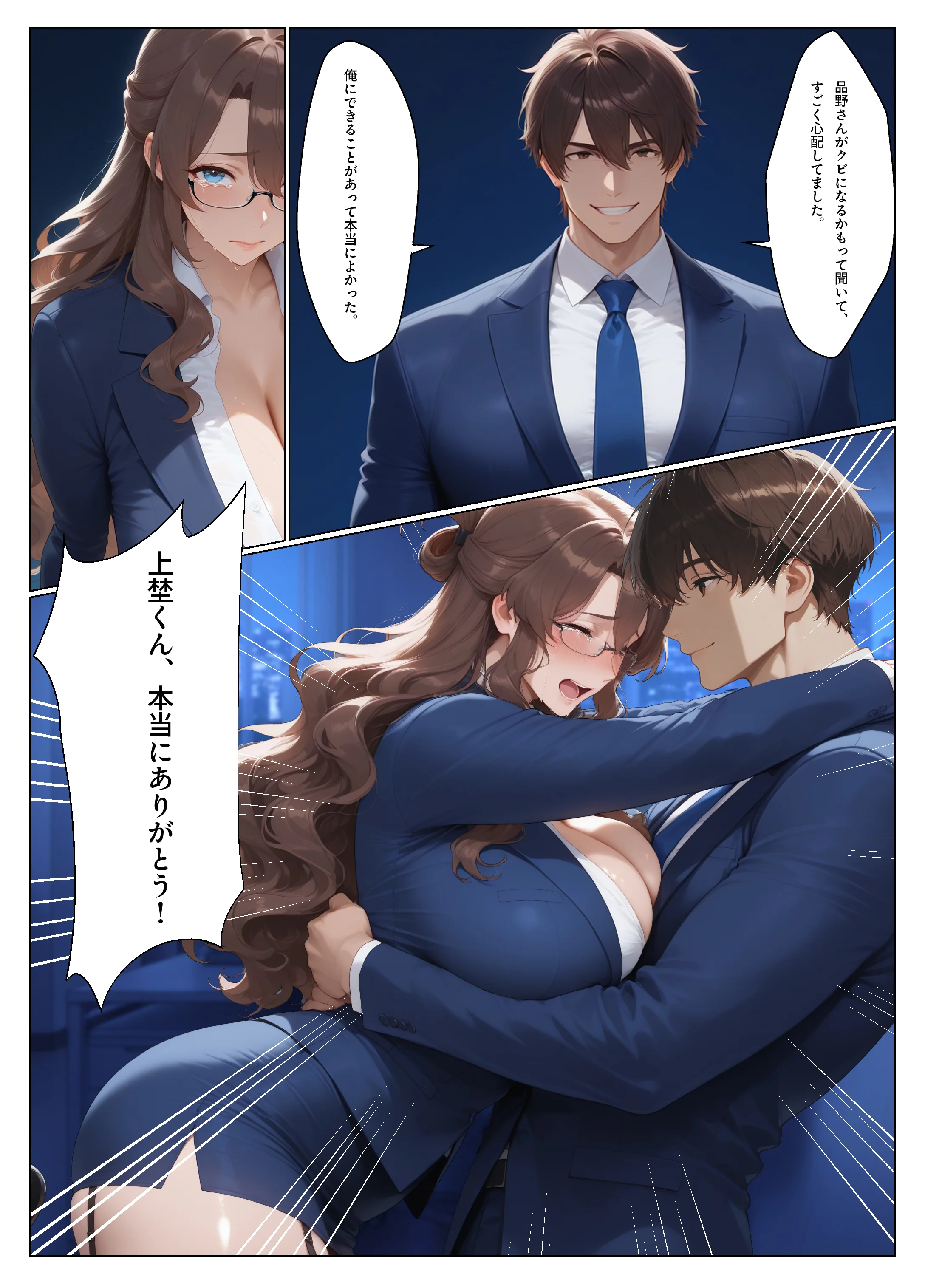 真面目な爆乳上司にコスプレセックスを調教したら母乳を吹き出しながらドMでド変態になってしまった話（新入社員 上埜晃司1 品野美弥編） 人妻・主婦・巨乳・パイズリ サンプル22ページ目（ダダーン☆ボヨヨン）