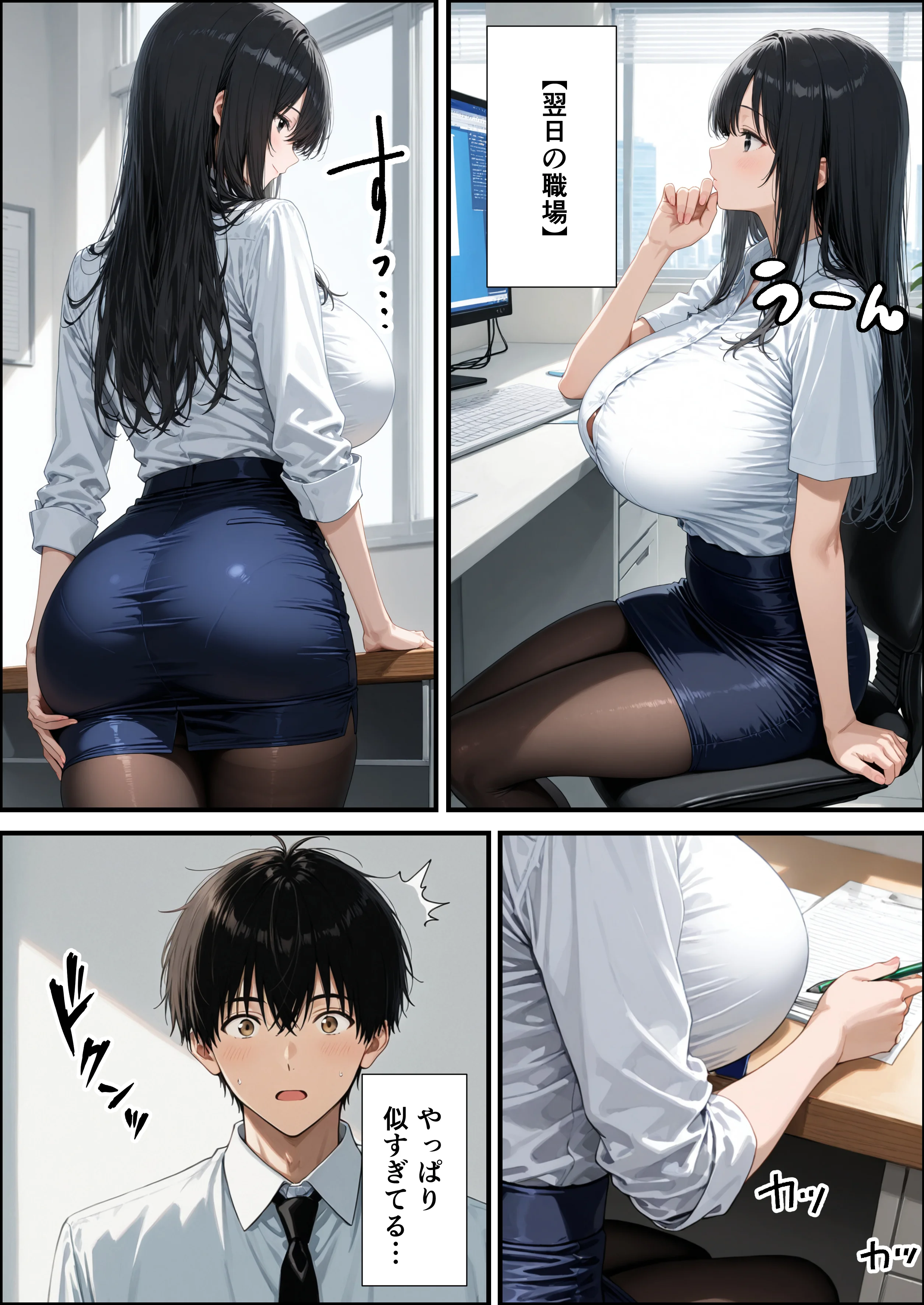 爆乳上司の裏の顔を知った俺は、オフィスでめちゃくちゃSEXすることに【体験版15P】 巨乳・中出し・フェラ サンプル8ページ目（くろも！のドリームランド）