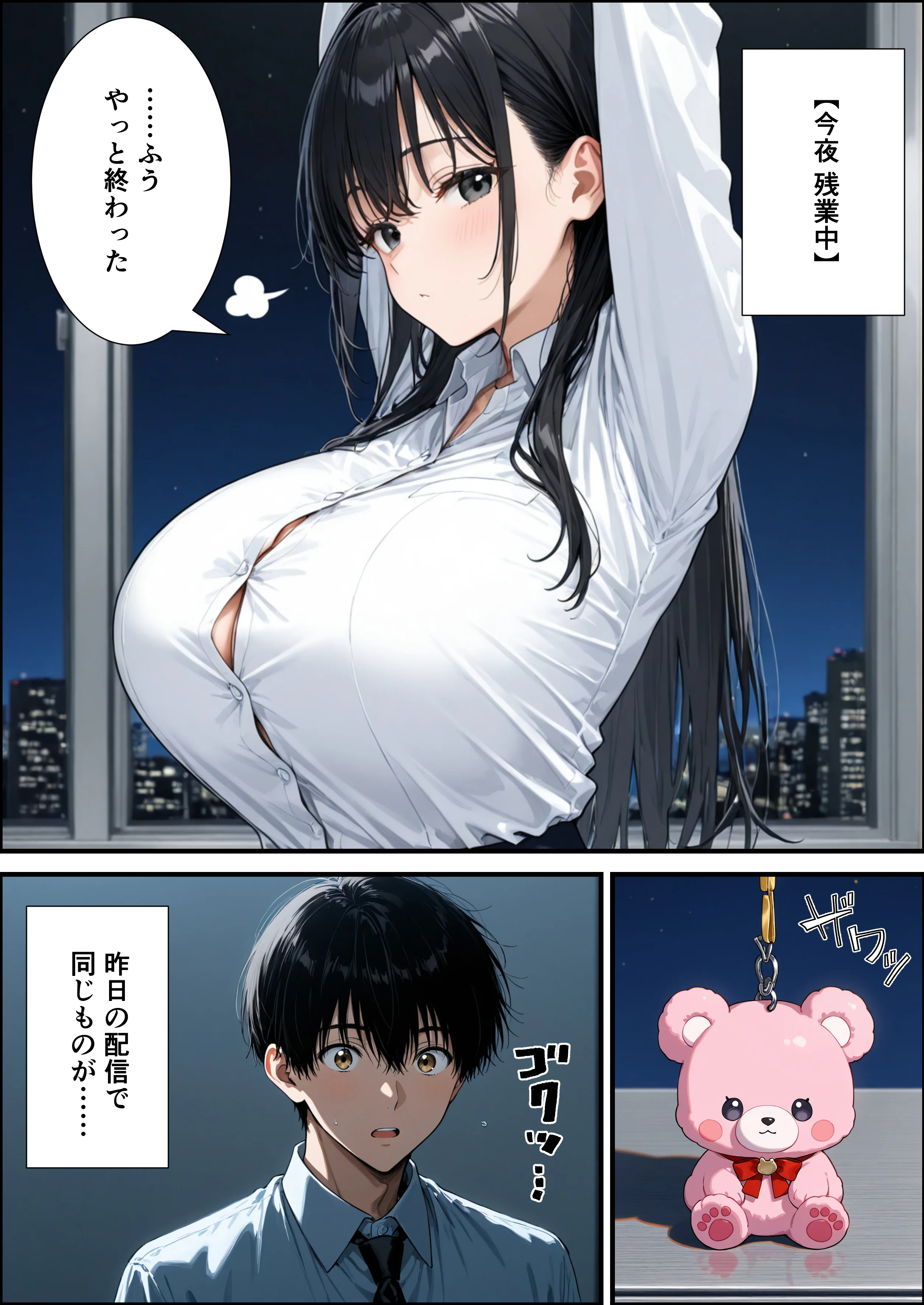 爆乳上司の裏の顔を知った俺は、オフィスでめちゃくちゃSEXすることに【体験版15P】 巨乳・中出し・フェラ サンプル9ページ目（くろも！のドリームランド）