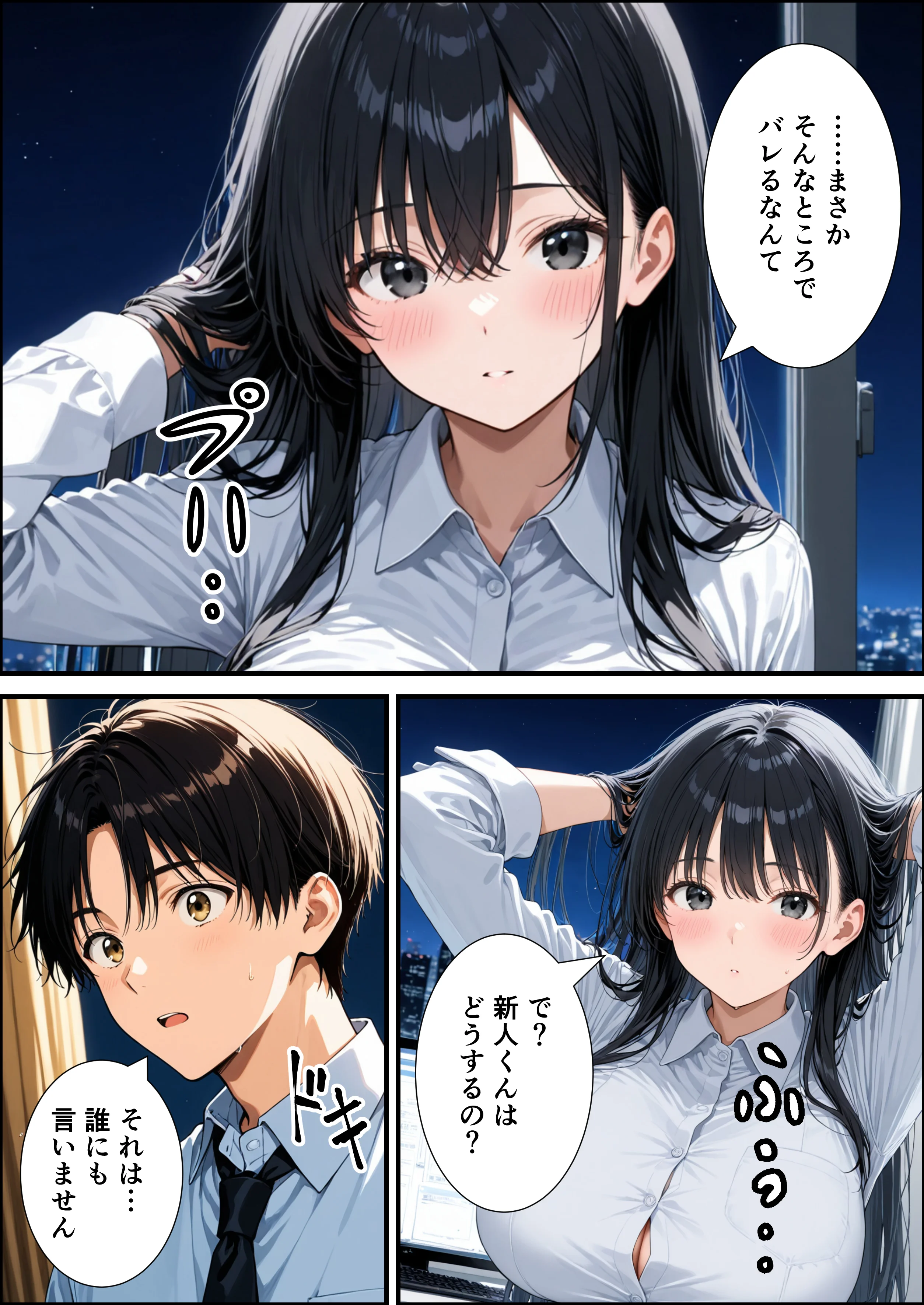 爆乳上司の裏の顔を知った俺は、オフィスでめちゃくちゃSEXすることに【体験版15P】 巨乳・中出し・フェラ サンプル12ページ目（くろも！のドリームランド）