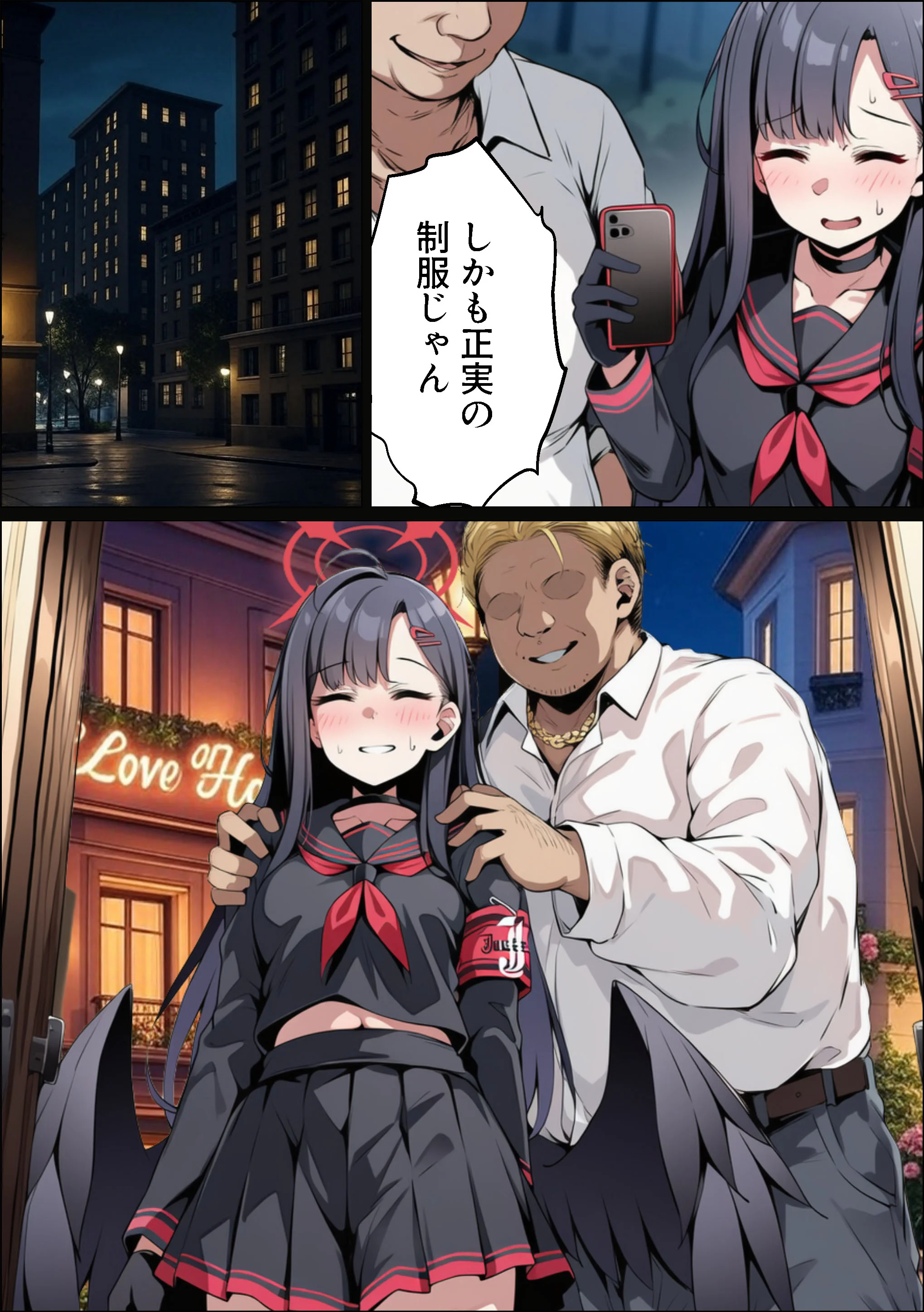 【総集編】ヒロイン全員おっさんの肉便器2  孕み袋に落ちた黒髪の生徒達 NTR・寝取られ・アナル・スカトロ サンプル19ページ目(山口雄太郎)