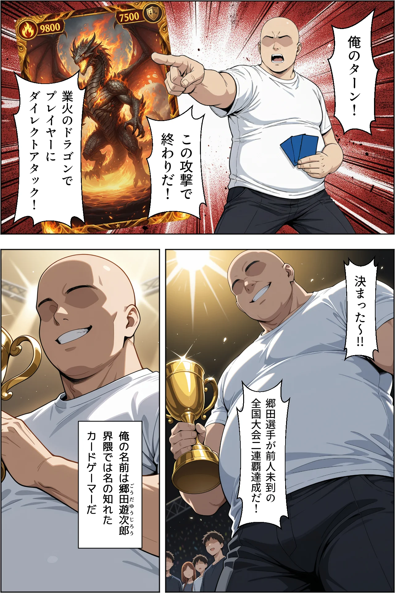 カードアニメあるあるの世界で無双してみた NTR・寝取られ・ハーレム・パイズリ サンプル1ページ目(ベビーリーフ工房)