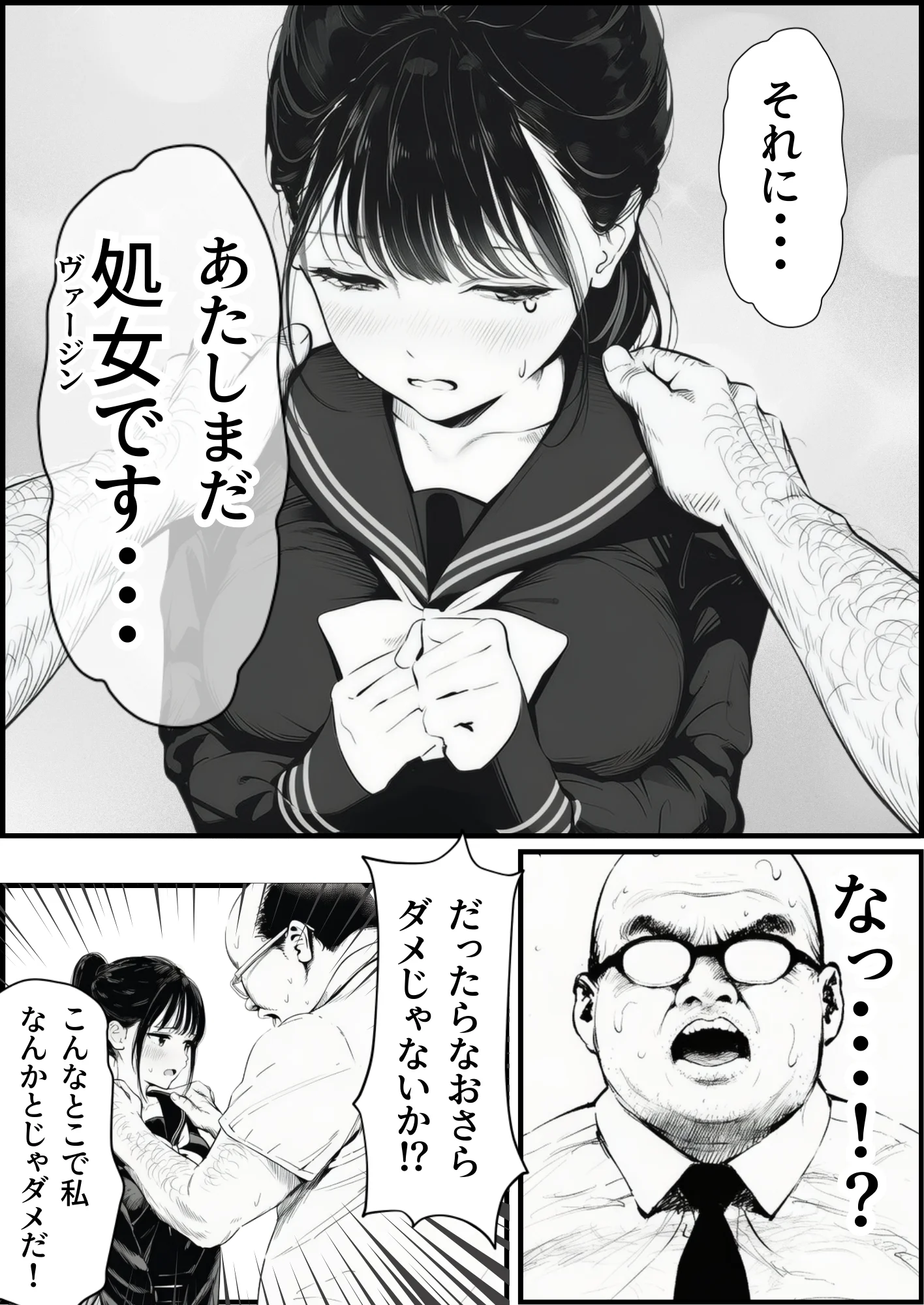 セックスしないと出られない部屋に娘の親友と閉じ込められたんだが・・・ オナニー・フェラ・不倫 サンプル7ページ目(セックスしないと出られない部屋)