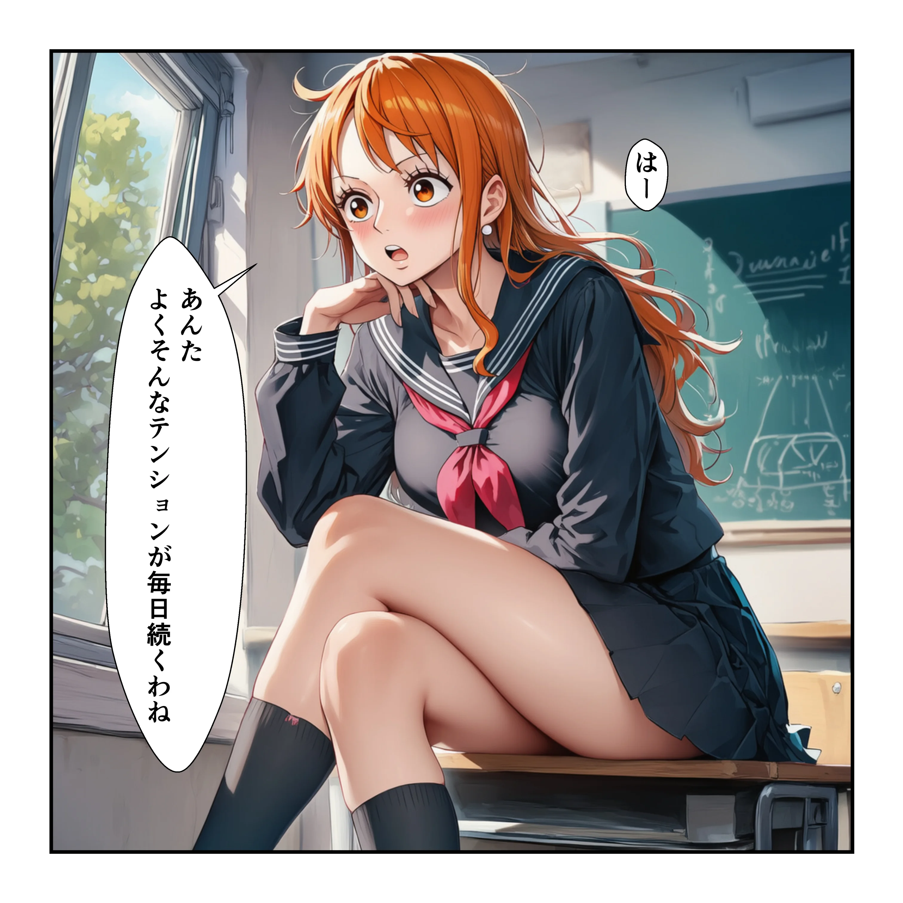 催●レ〇プでイキ狂い！？ ナミ＆ハン〇ック強●快楽堕ちSEX 制服・学園もの・ラブコメ サンプル3ページ目（YH）