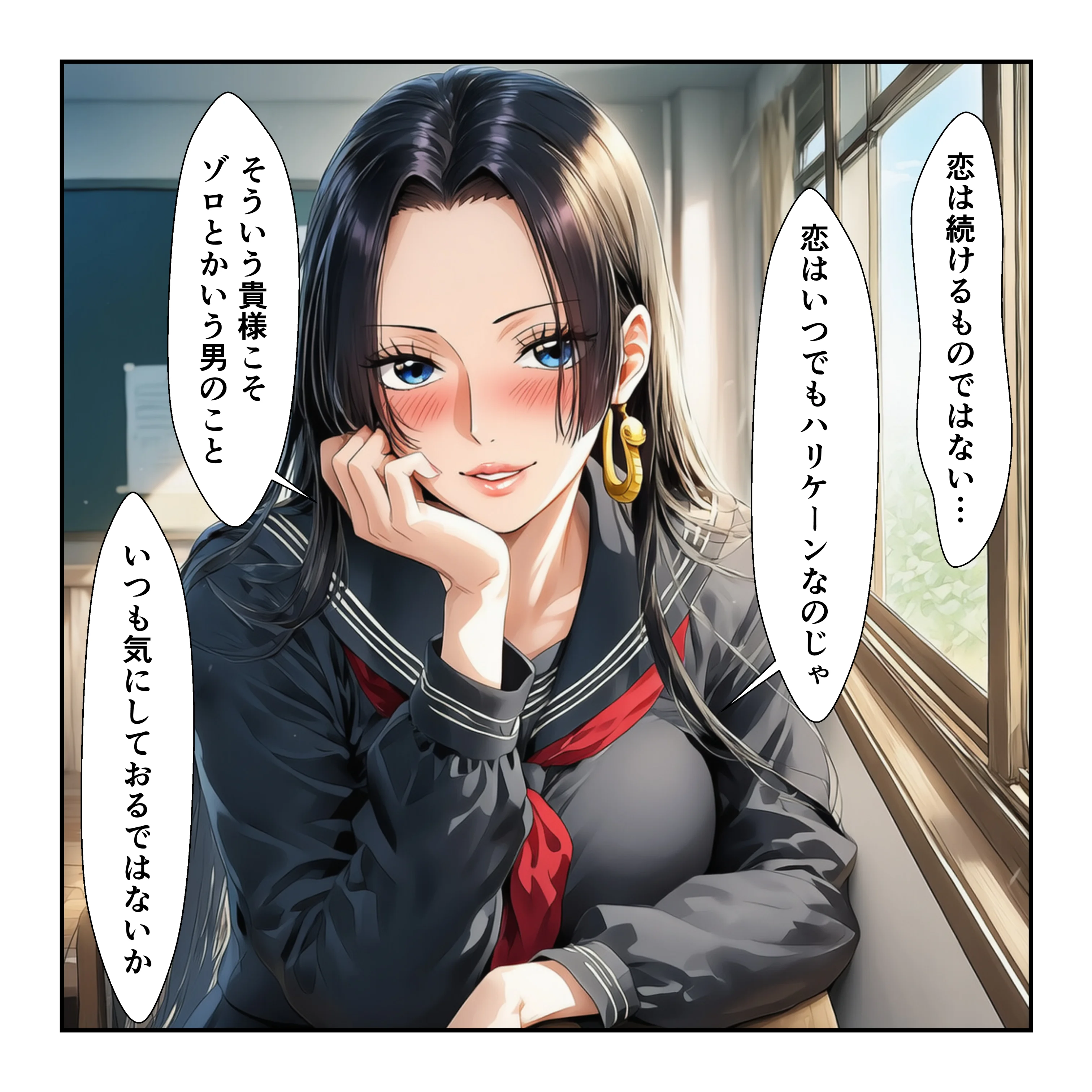 催●レ〇プでイキ狂い！？ ナミ＆ハン〇ック強●快楽堕ちSEX 制服・学園もの・ラブコメ サンプル4ページ目（YH）